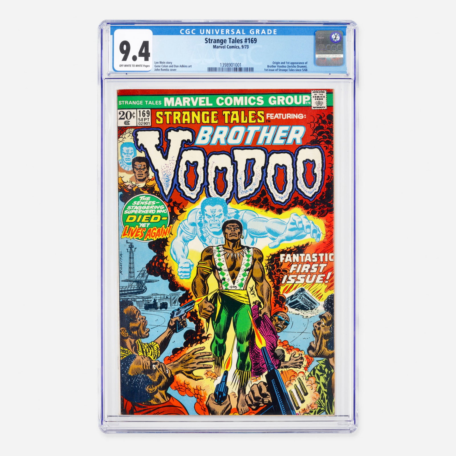 Marvel Comics Strange Tales #169 CGC 9.4 (1 of 2)