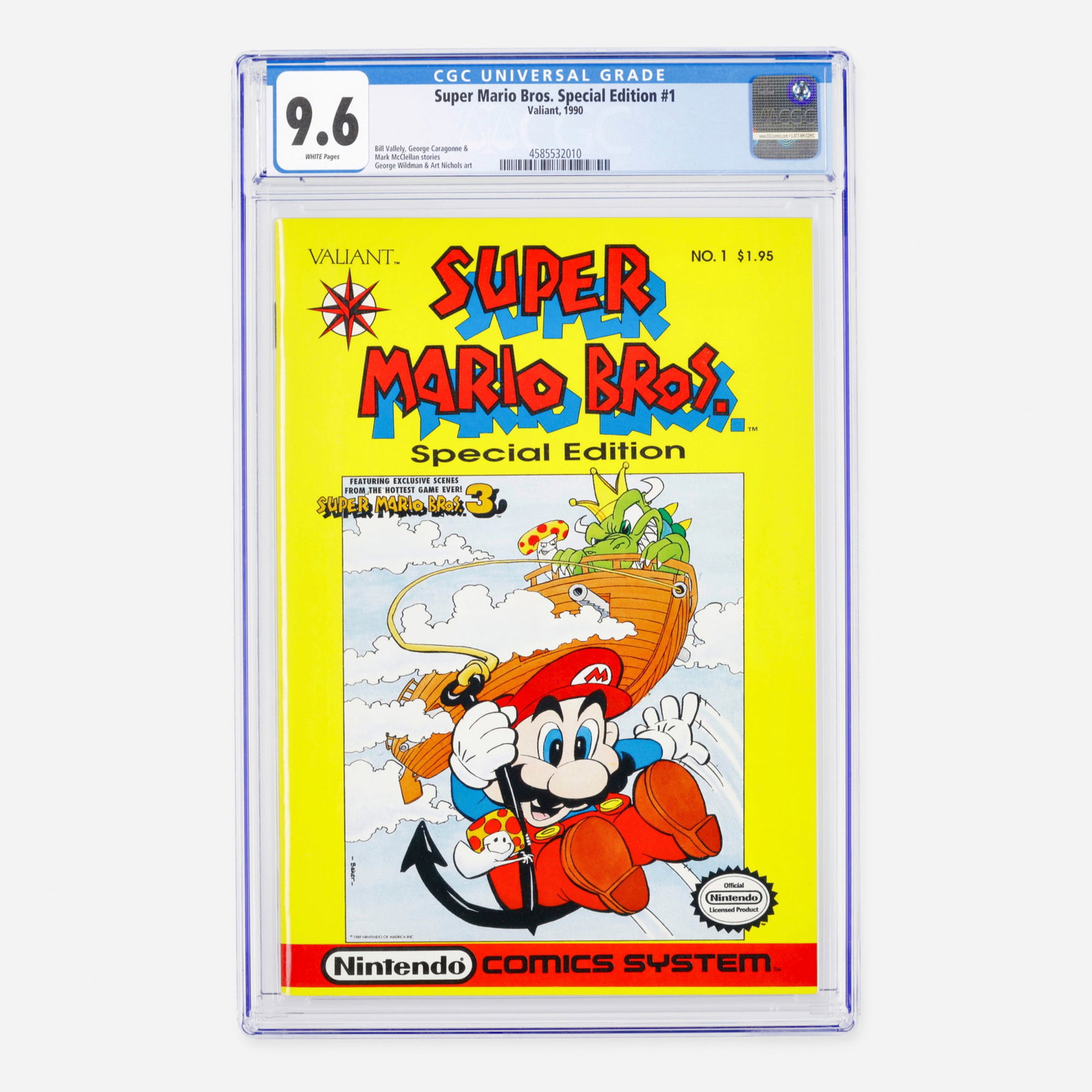 Valiant Super Mario Bros. Special Edition #1 CGC 9.6 (1 of 2)