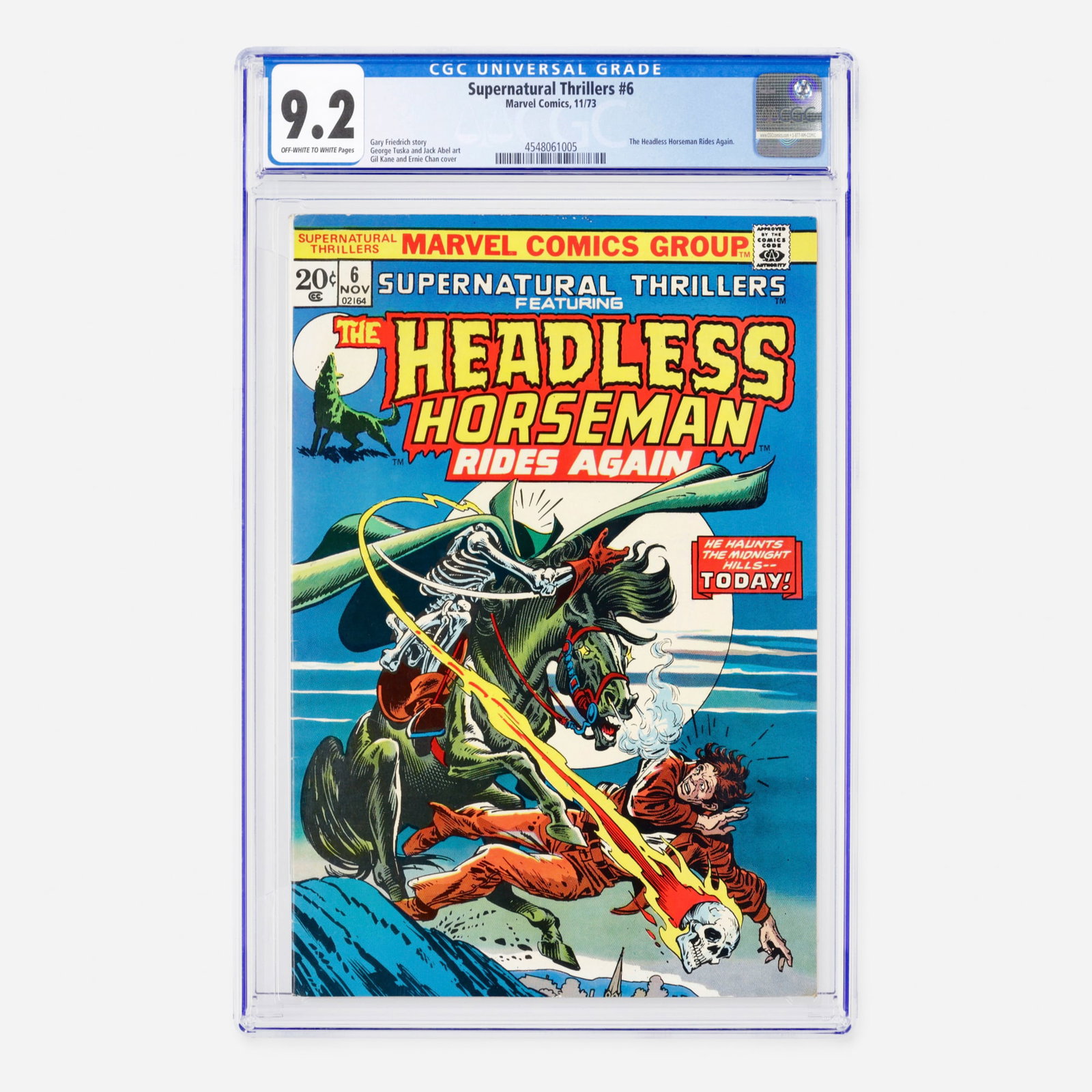 Marvel Comics Supernatural Thrillers #6 CGC 9.2 (1 of 2)