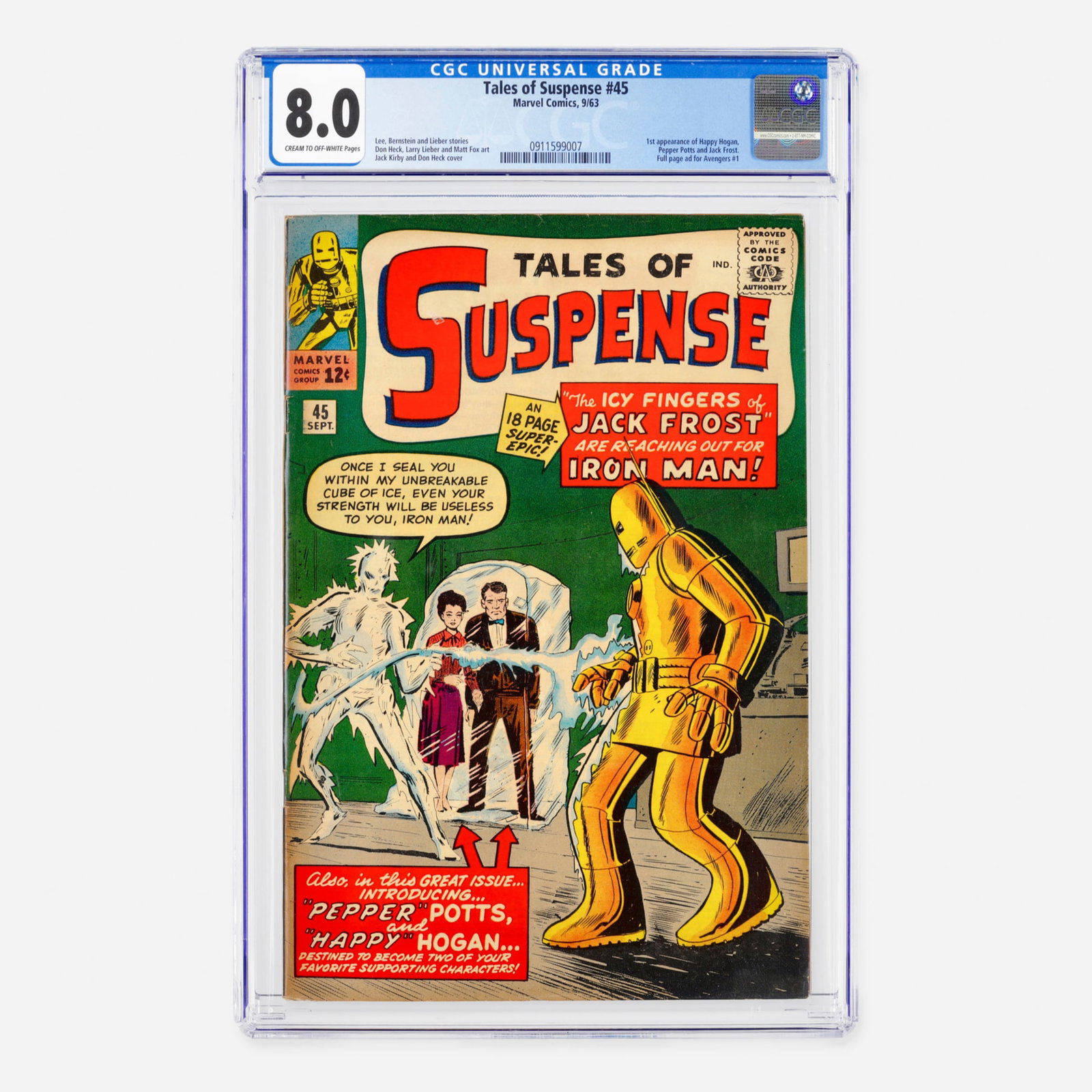 Marvel Comics Tales of Suspense #45 CGC 8.0 (1 of 2)