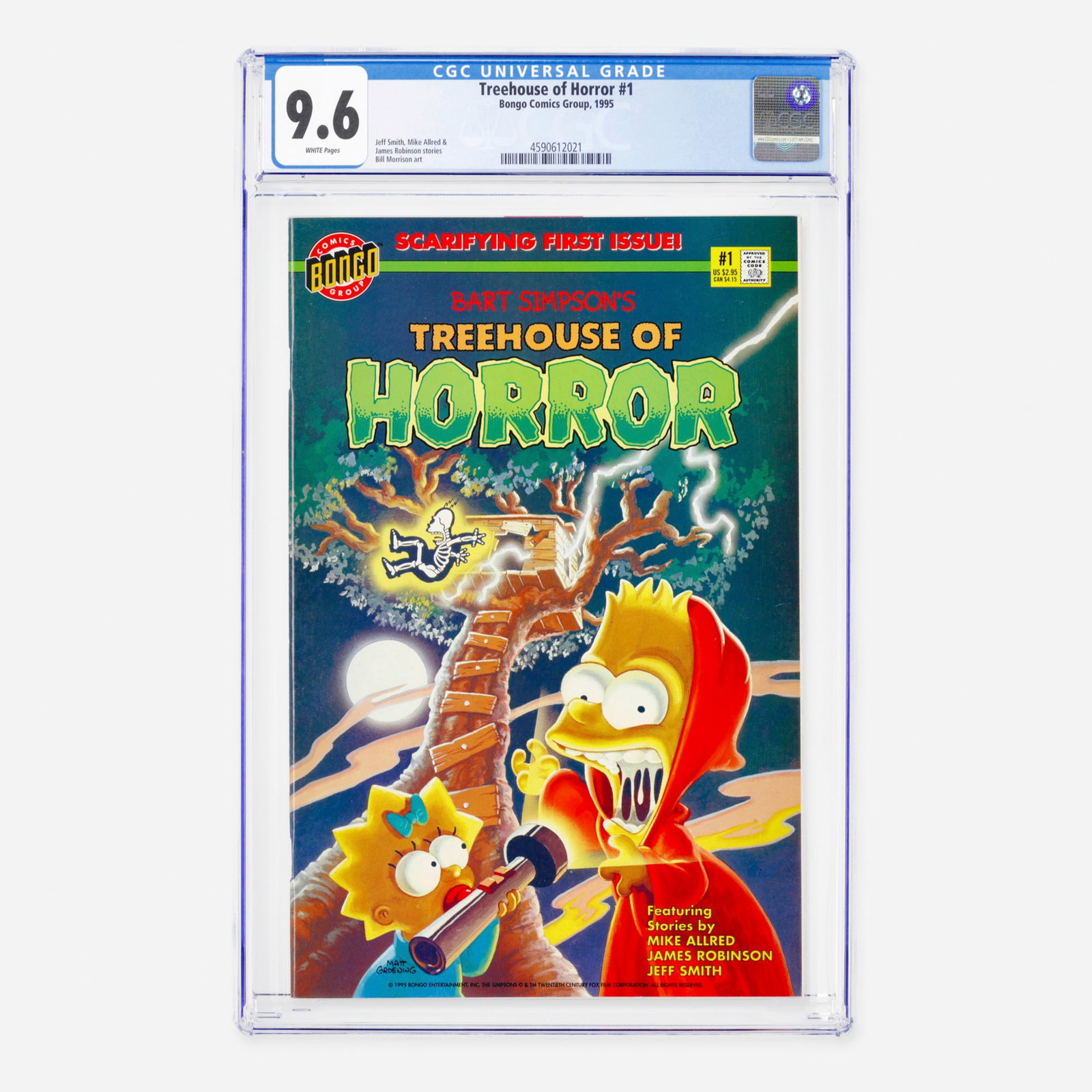 Bongo Comics Group Treehouse of Horror #1 CGC 9.6 (1 of 2)