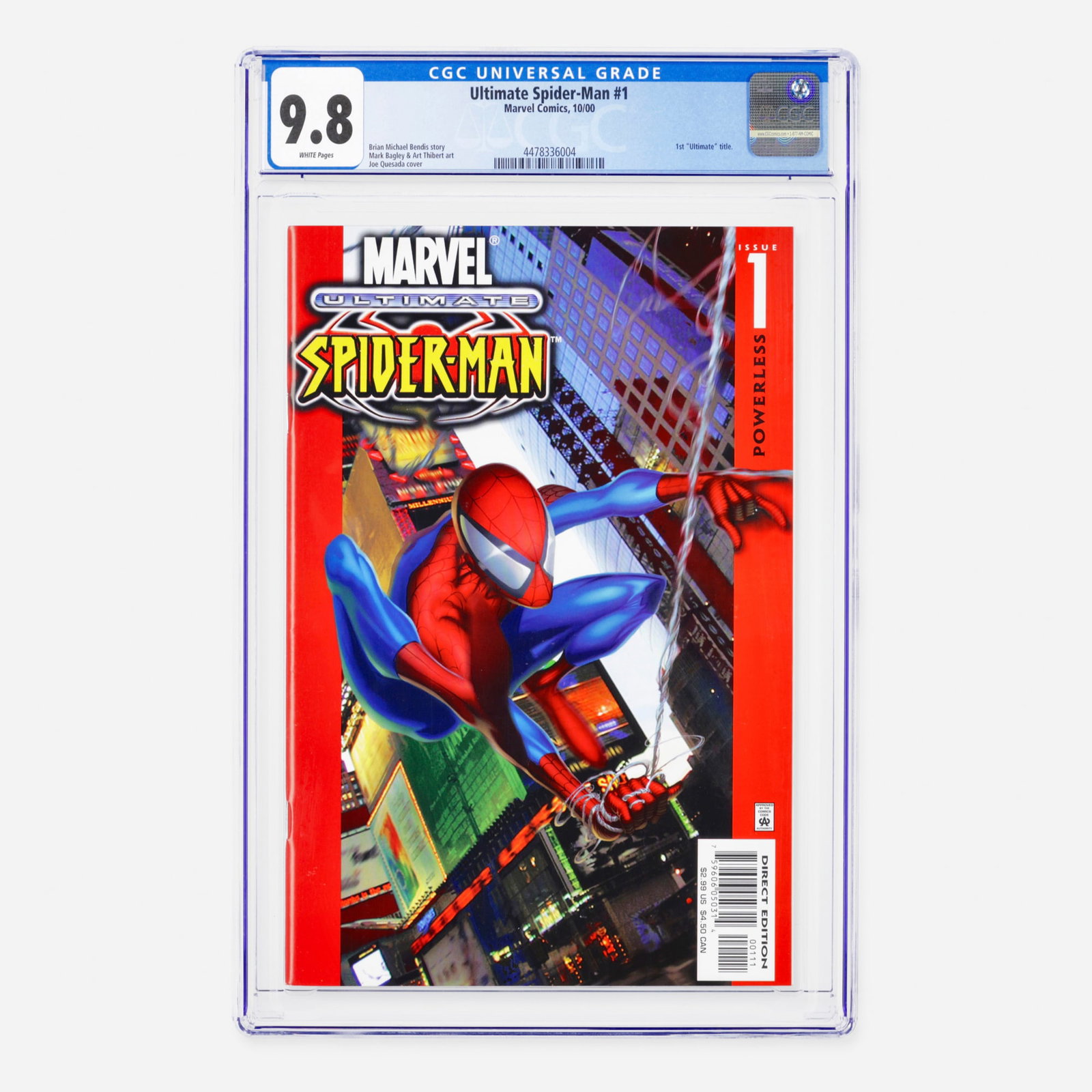 Marvel Comics Ultimate Spider-Man #1 CGC 9.8 (1 of 2)