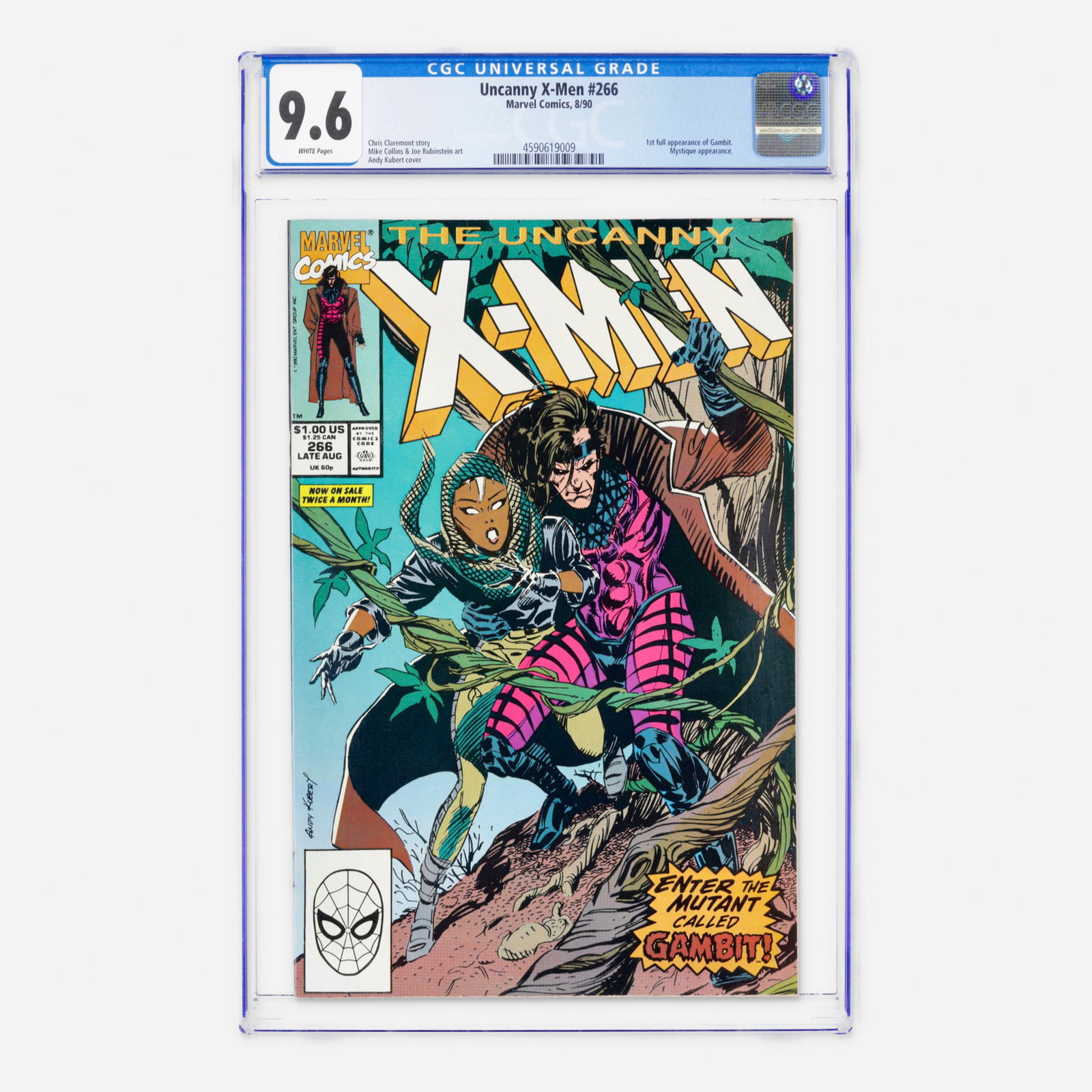Marvel Comics Uncanny X-Men #266 CGC 9.6 (1 of 2)