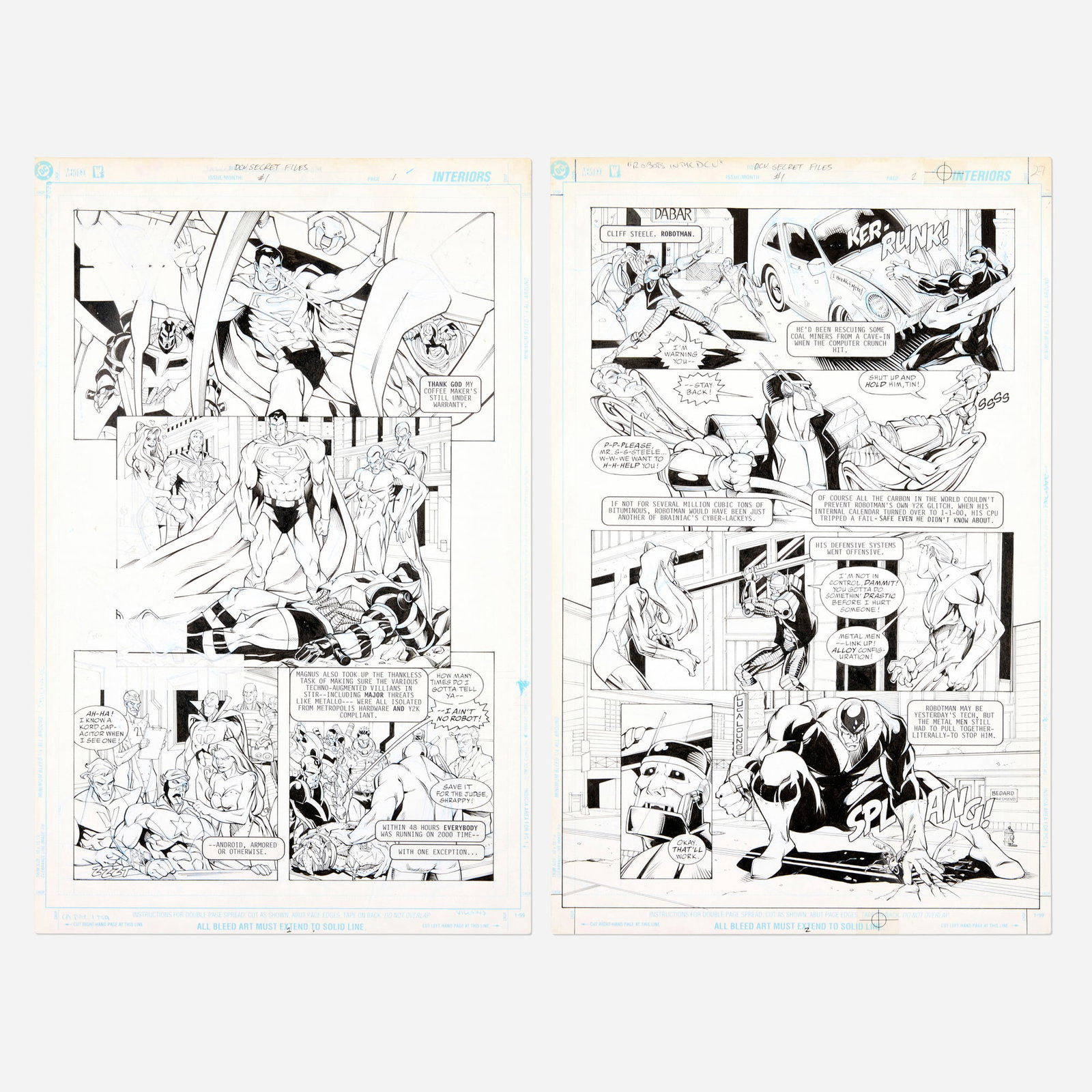 Gustavo Vazquez Claude St. Aubin Secret Files and Origins: Guide to the DC Universe #1 Pages 1 & 2 (1 of 1)