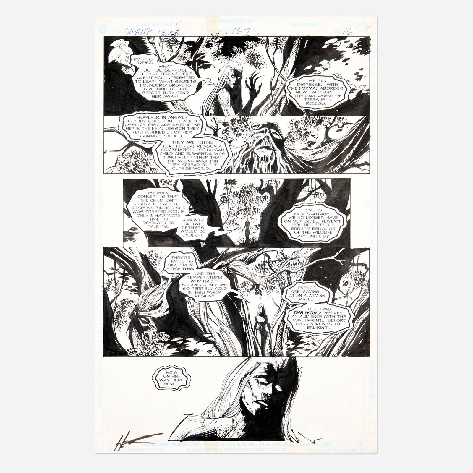 Phil Hester and Kim DeMulder, Swamp Thing #167 Story Page 16 Original Art (DC Comics, 1996) (1 of 1)