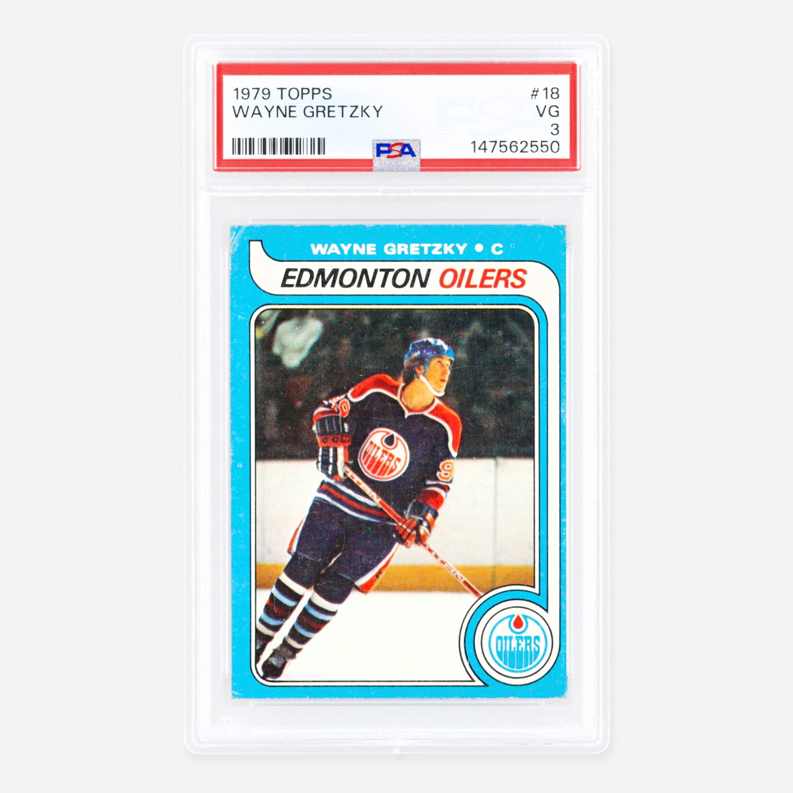 1979 Topps Hockey #18 Wayne Gretzky Rookie PSA 3: 1979 Topps Hockey #18 Wayne Gretzky Rookie PSA 3 USA, 1979 PSA#: 147562550 view certifica