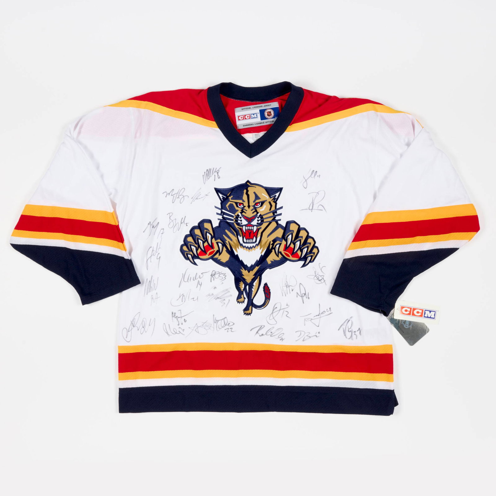 2007-2008 Florida Panthers Hockey Jersey Team Autographed XL (1 of 2)