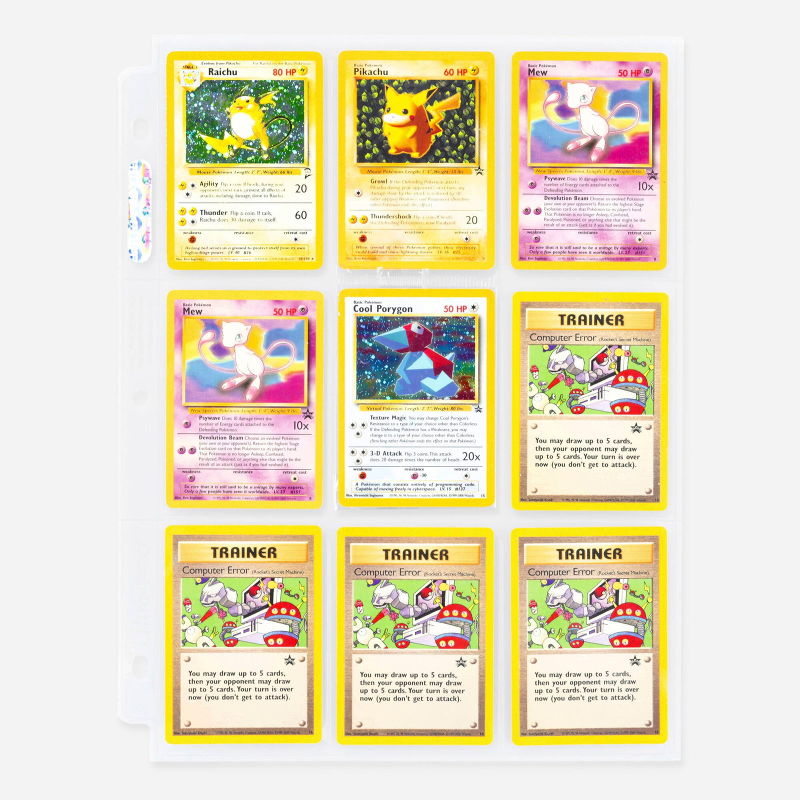 25 1999-2001 Pokemon Black Star Promos Trading Card Group (1 of 6)