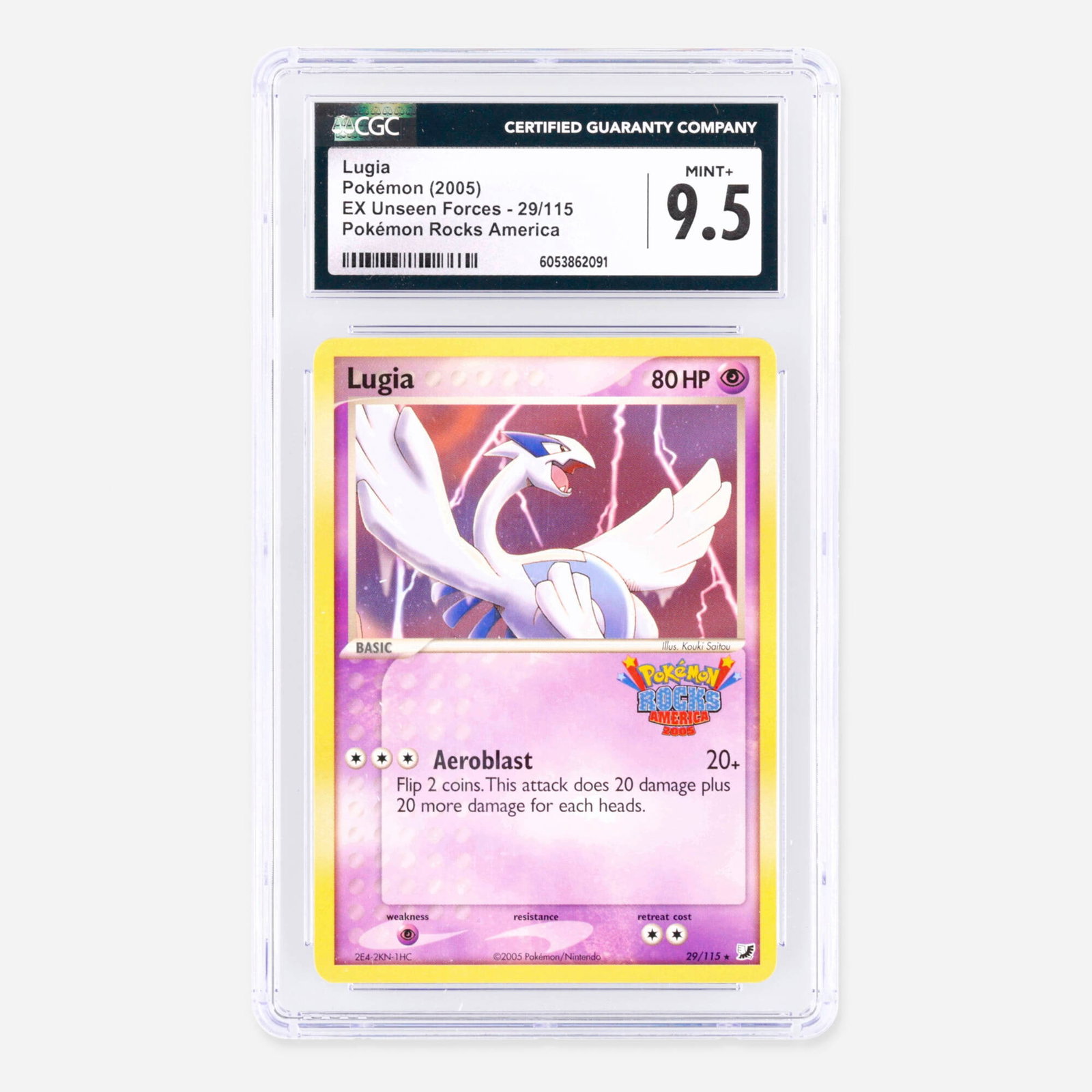 2005 Pokemon EX Unseen Forces 29/115 Lugia Pokemon Rocks America Pokemon Rocks America (1 of 2)