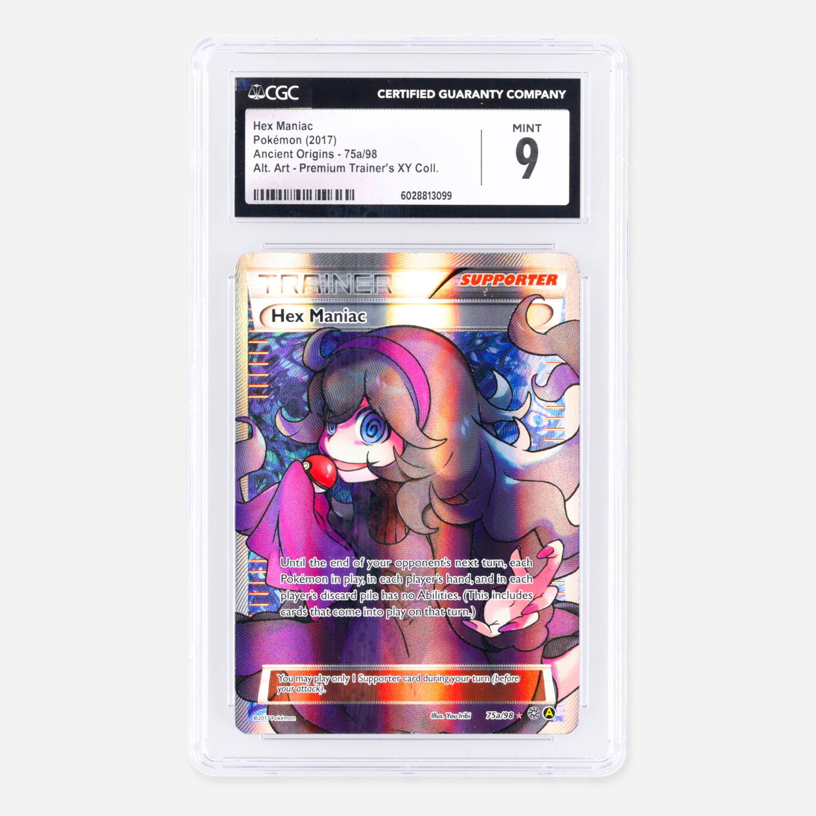2017 Pokemon Ancient Origins 75a/98 Hex Maniac Alt. Art Premium Trainer's XY (1 of 2)