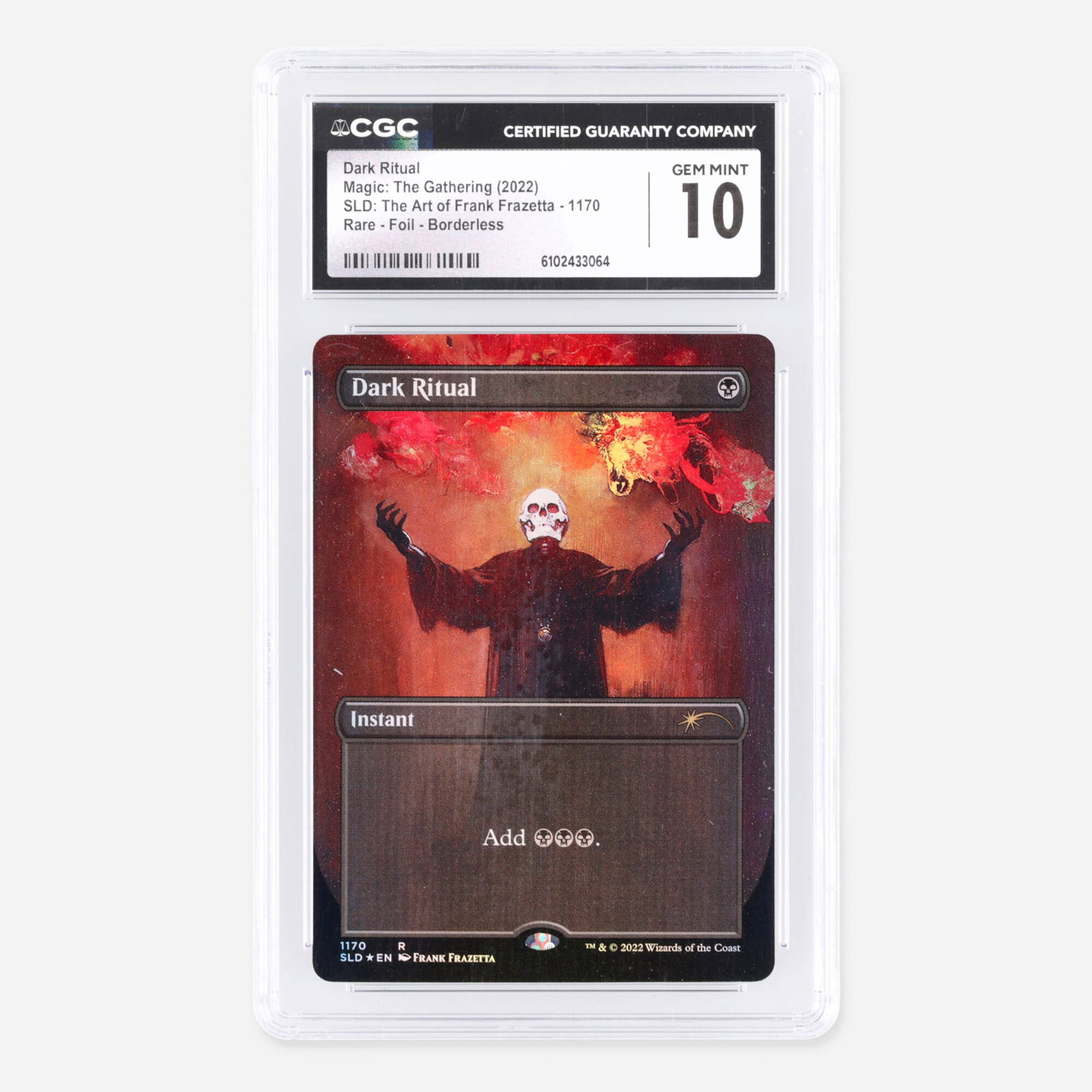 Magic The Gathering Secret Lair Drops SLD The Art of Frank Frazetta Dark Ritual Rare Foil Borderless (1 of 2)