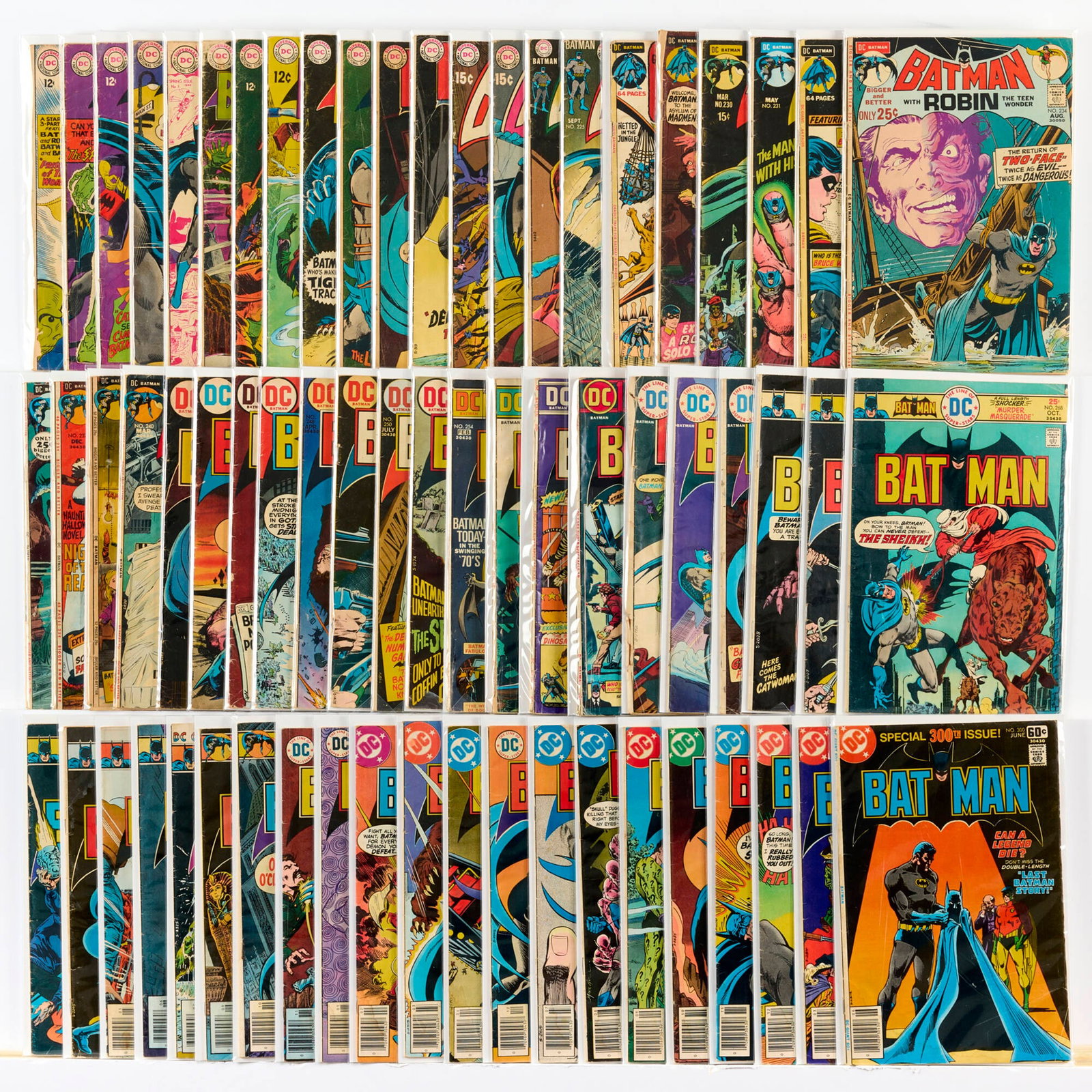 65 DC Comics Batman #153-#300 Group (1 of 1)