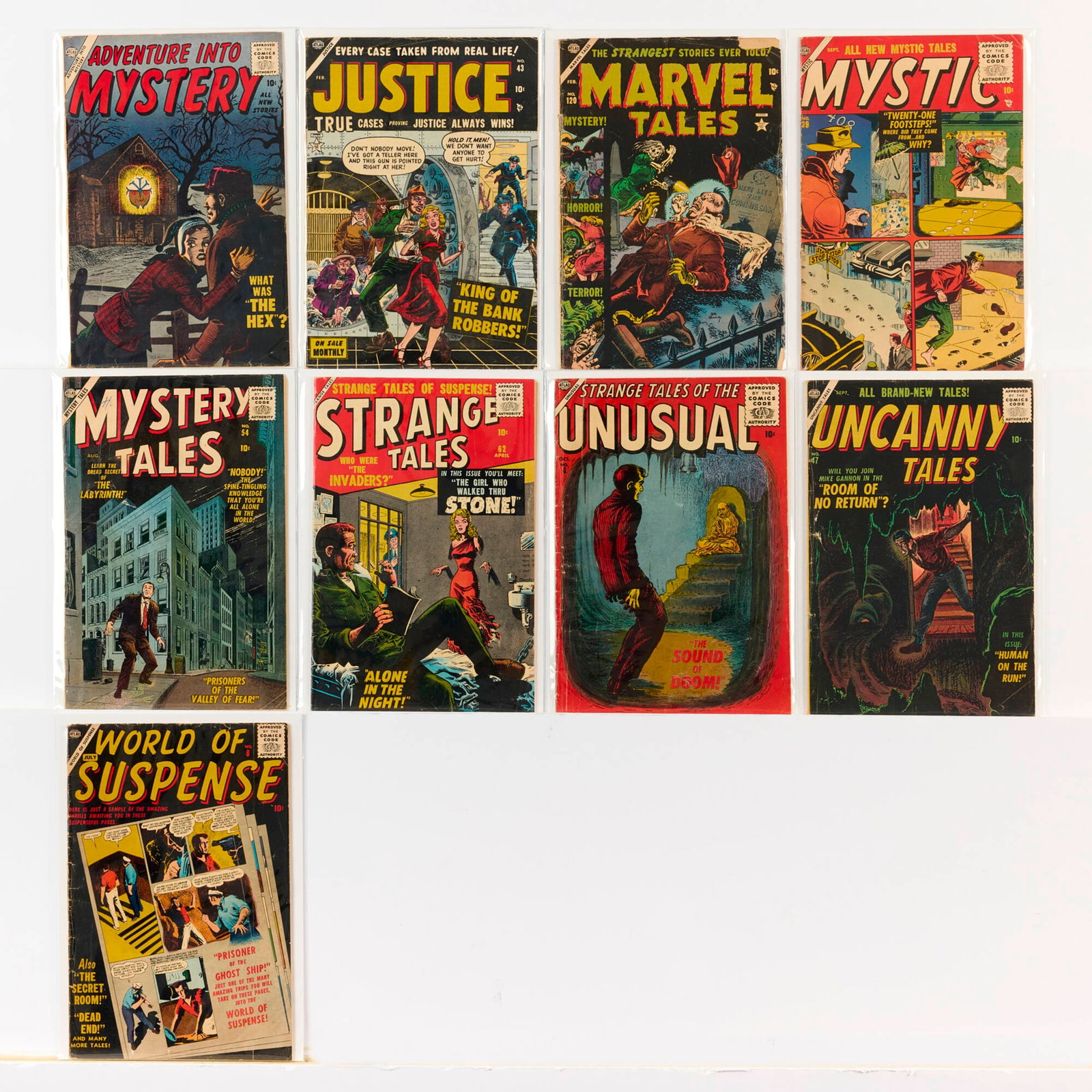 9 Atlas Comics Mixed Title Group (1 of 1)