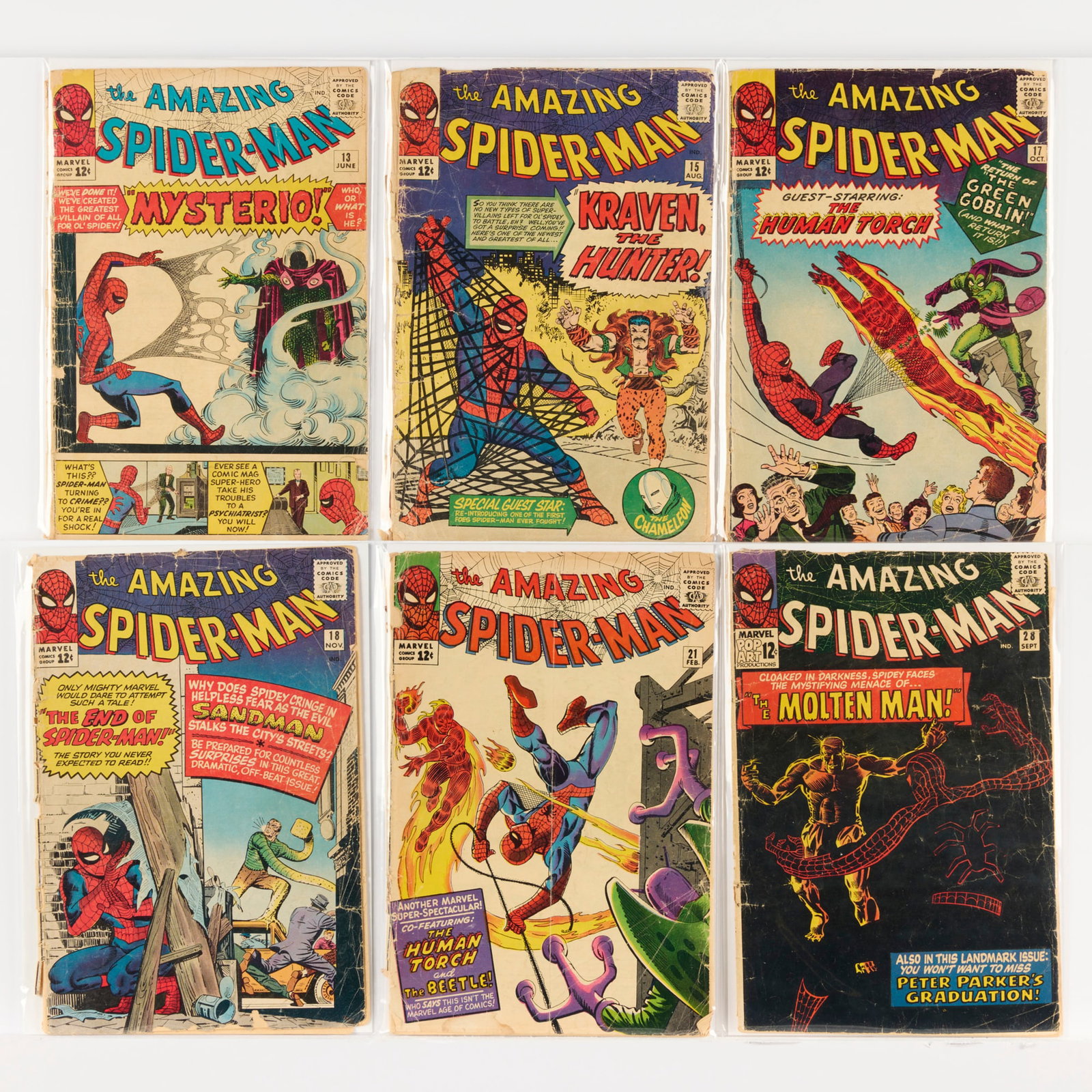 6 Marvel Comics Amazing Spider-Man #13-#28 Group (1 of 1)