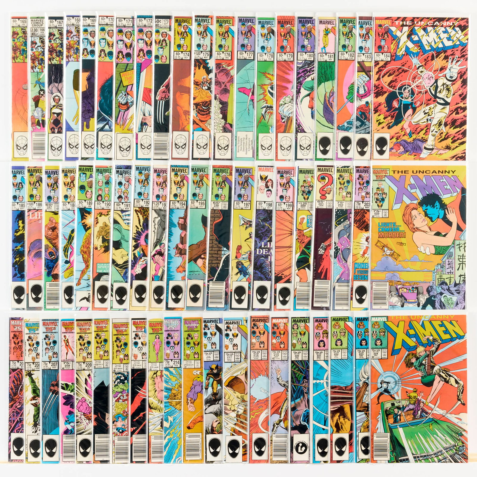 60 Marvel Comics Uncanny X-Men #165-#224 Group (1 of 1)