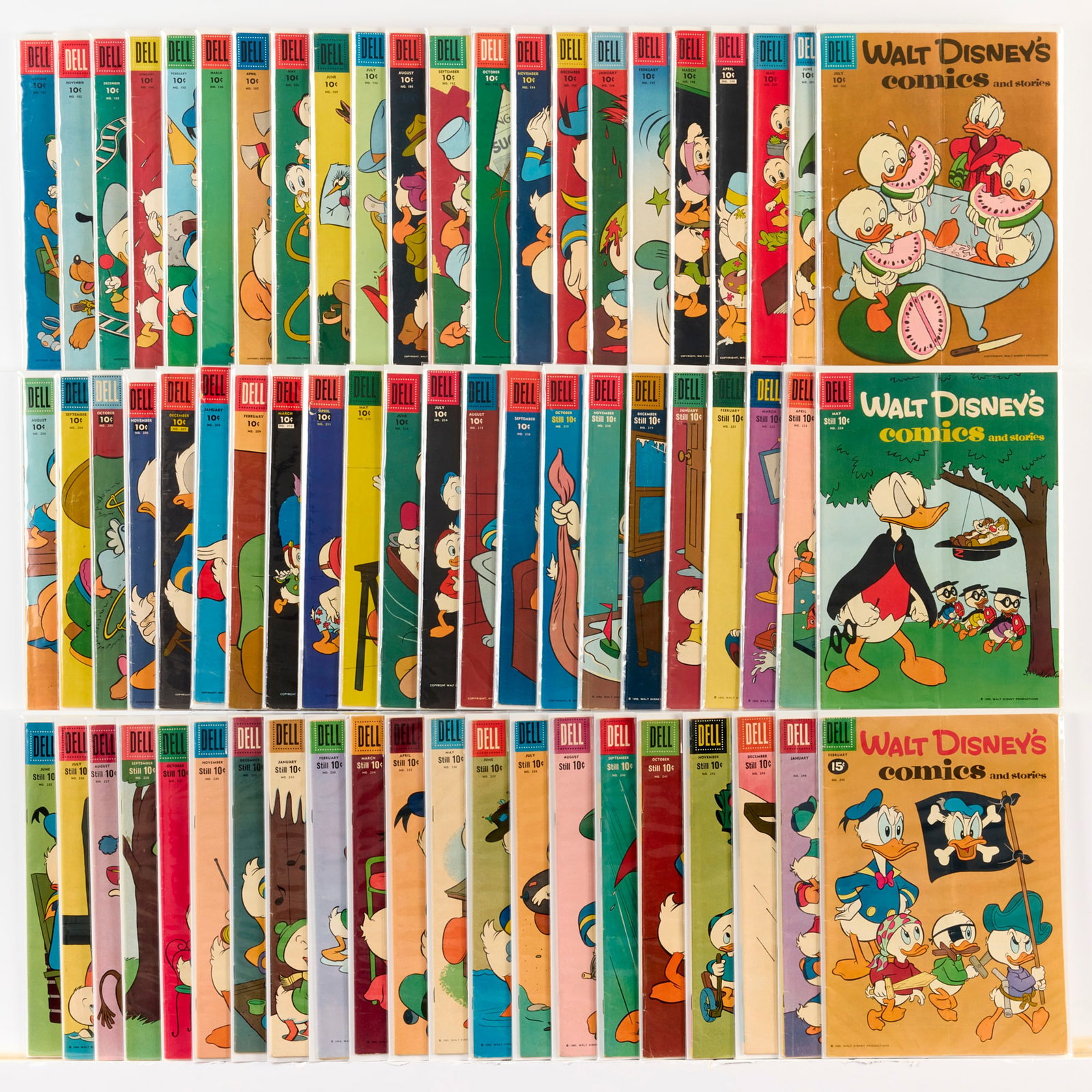 65 Dell Publishing Walt Disney's Comics and Stories #181-#245 Group (1 of 1)