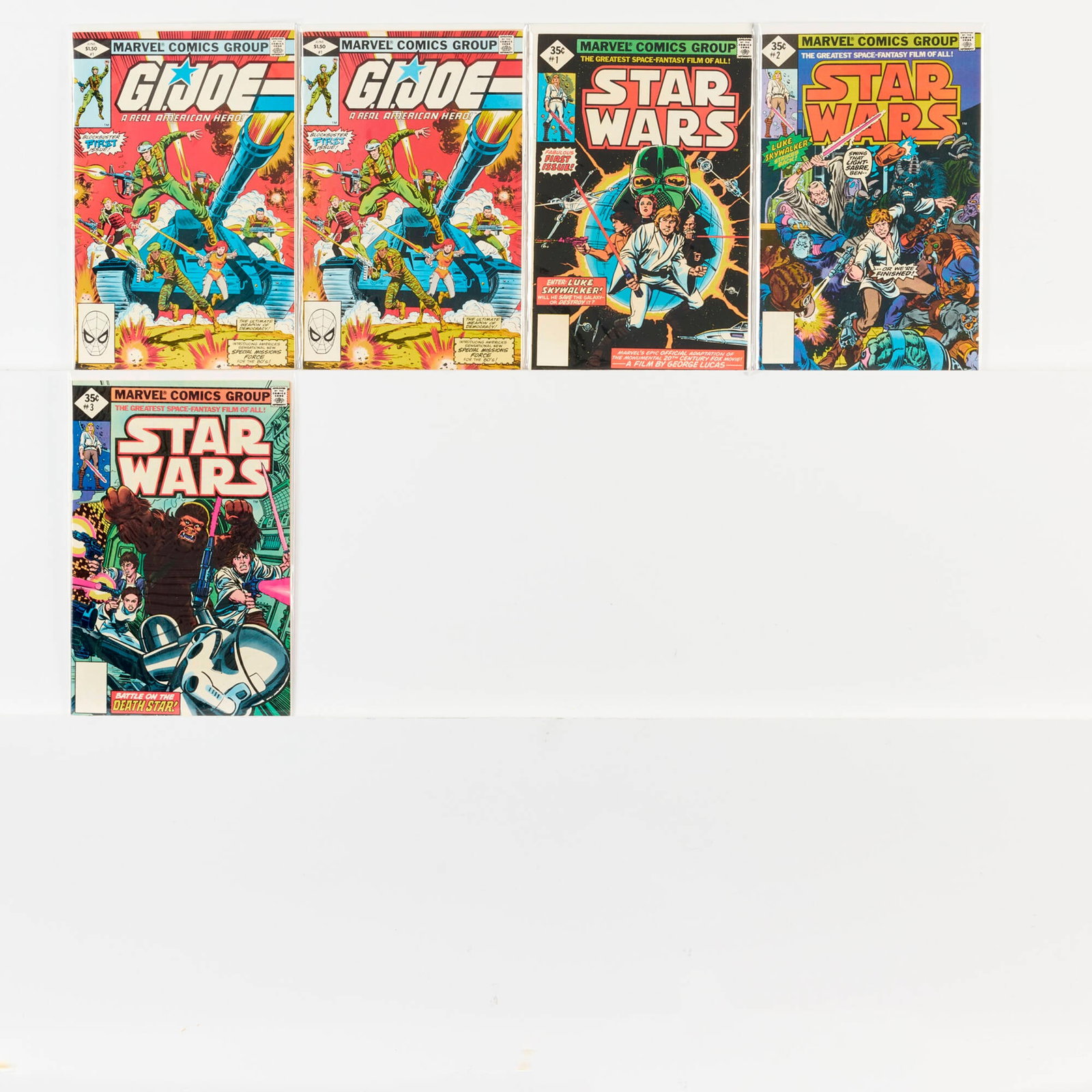 5 Marvel Comics G.I. Joe: A Real American Hero and Star Wars Group (1 of 1)