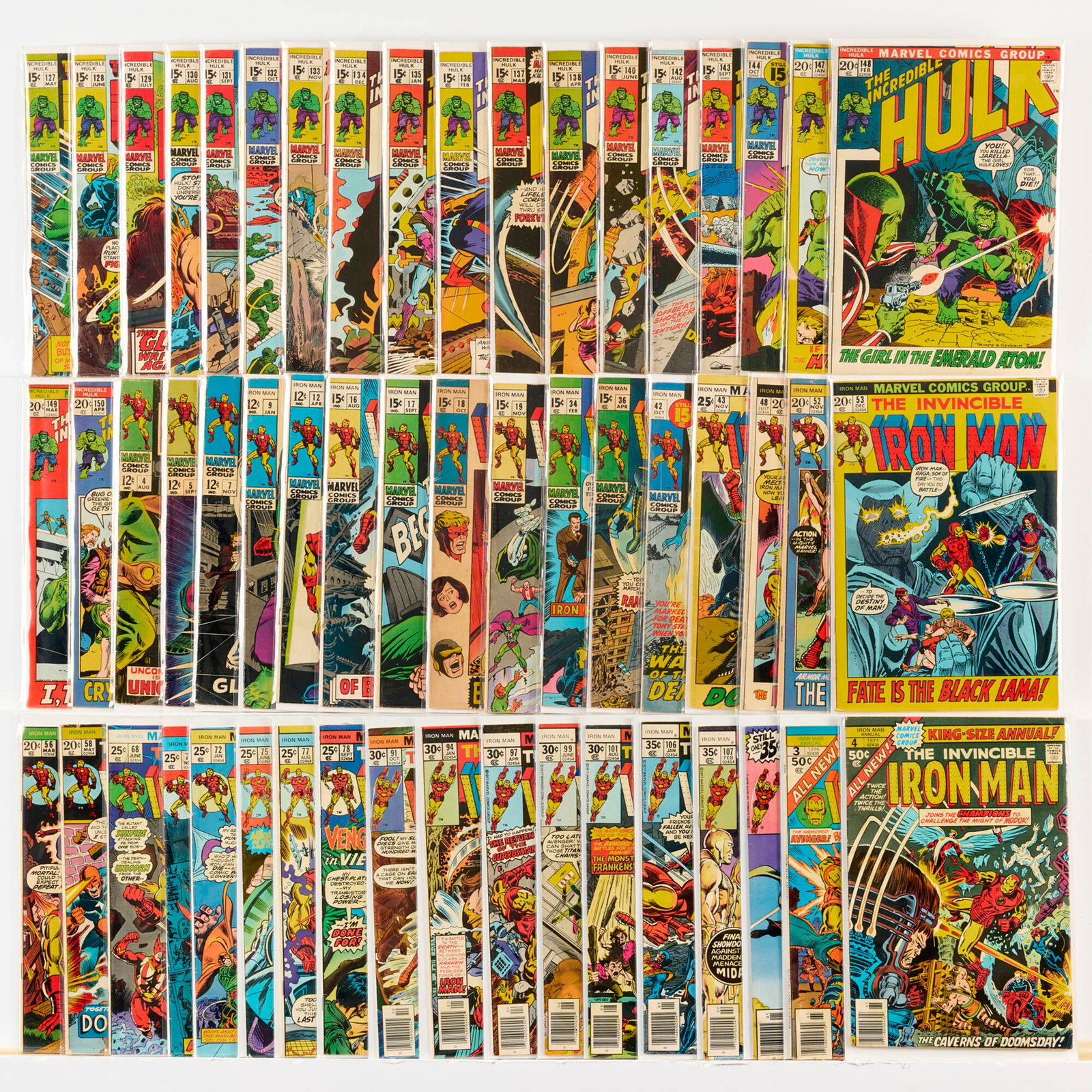 54 Marvel Comics Incredible Hulk and Iron Man Group (1 of 1)