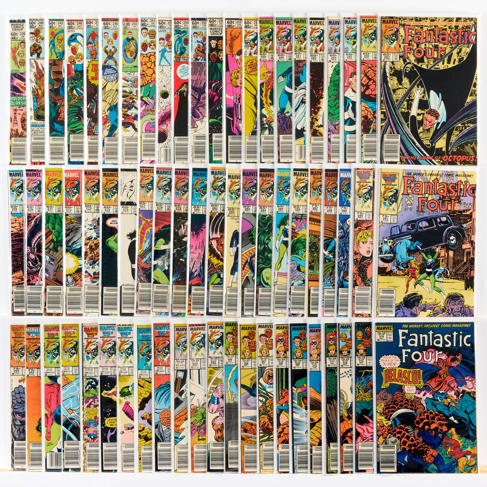 66 Marvel Comics Fantastic Four #239-#314 Group (1 of 1)