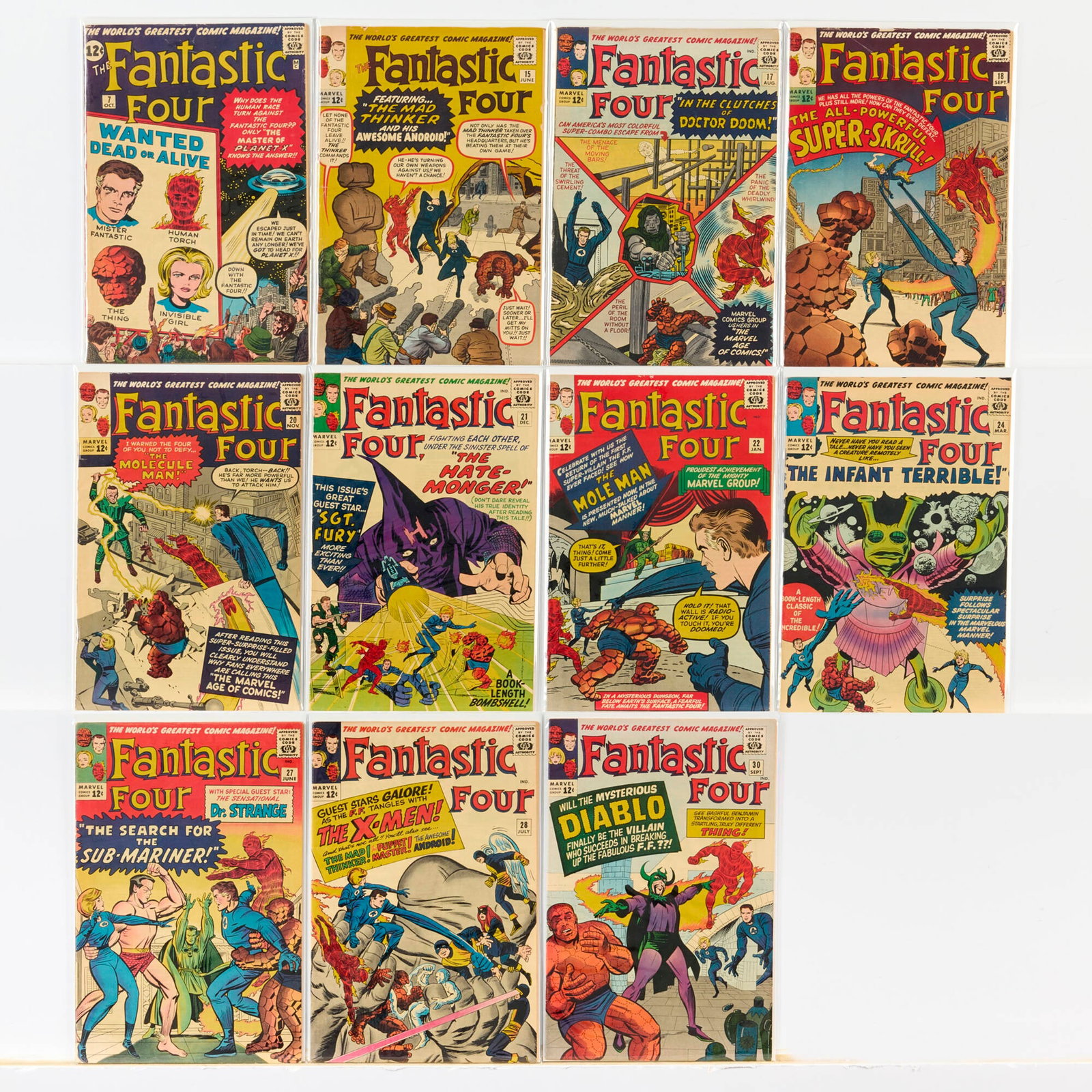 11 Marvel Comics Fantastic Four #7-#30 Group (1 of 1)