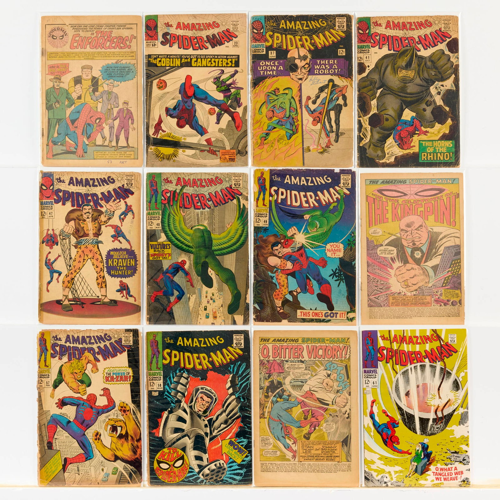 17 Marvel Comics Amazing Spider-Man #10-#252 Group (1 of 2)