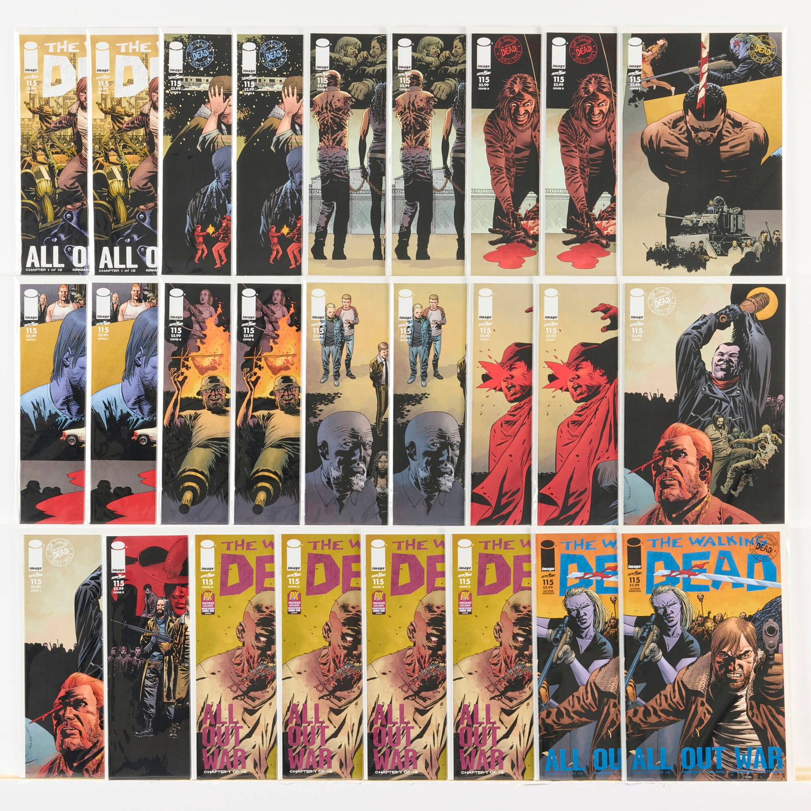 26 Image Comics Walking Dead #115 and Variant Group (1 of 1)