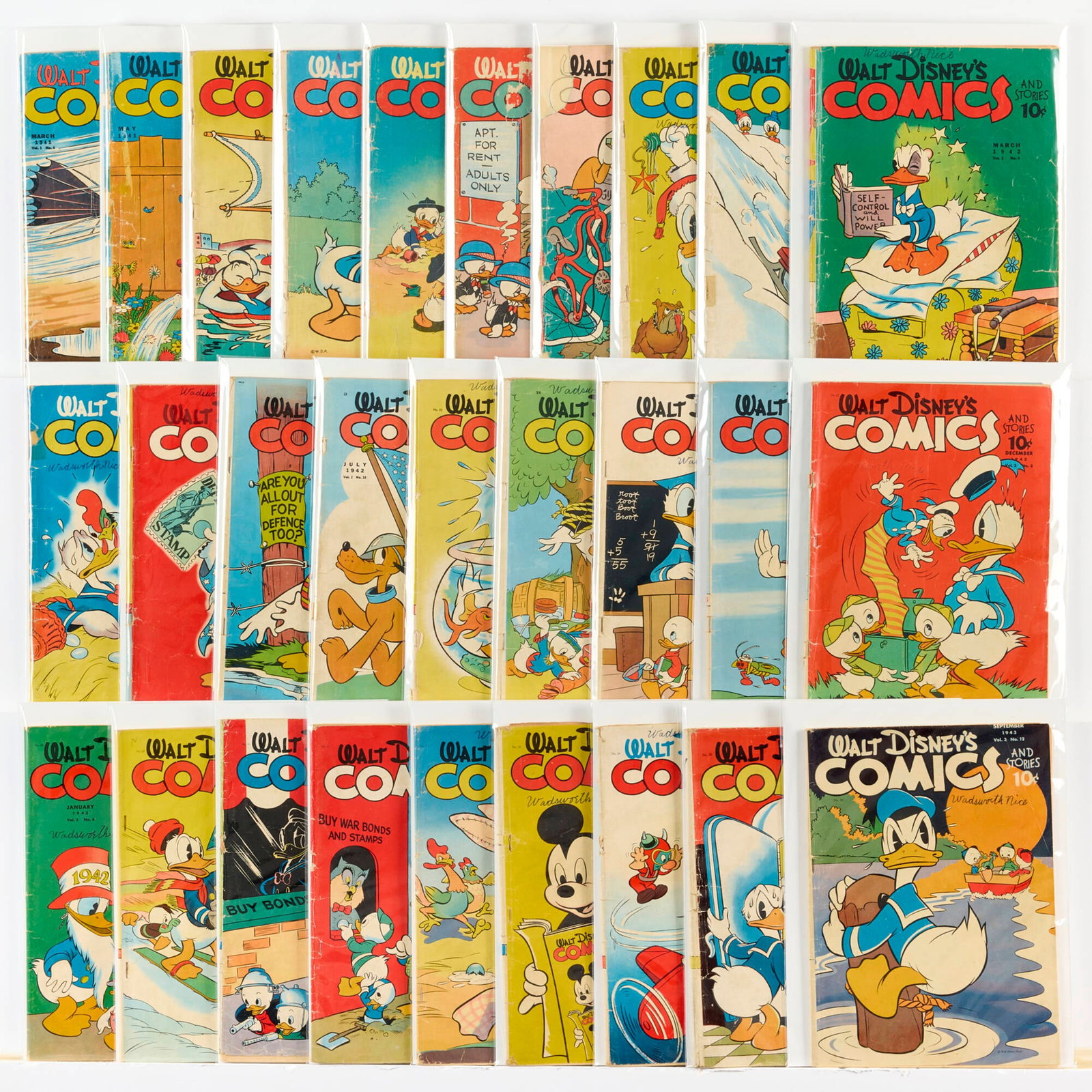 28 Dell Publishing Walt Disney's Comics and Stories #6-Vol 3 #12 Group (1 of 1)