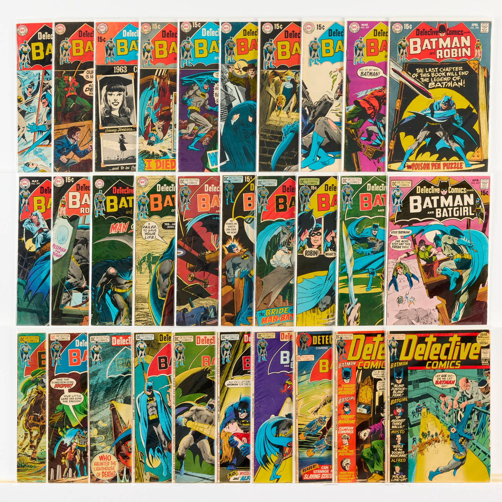 30 DC Comics Detective Comics #389-#421 Group (1 of 1)