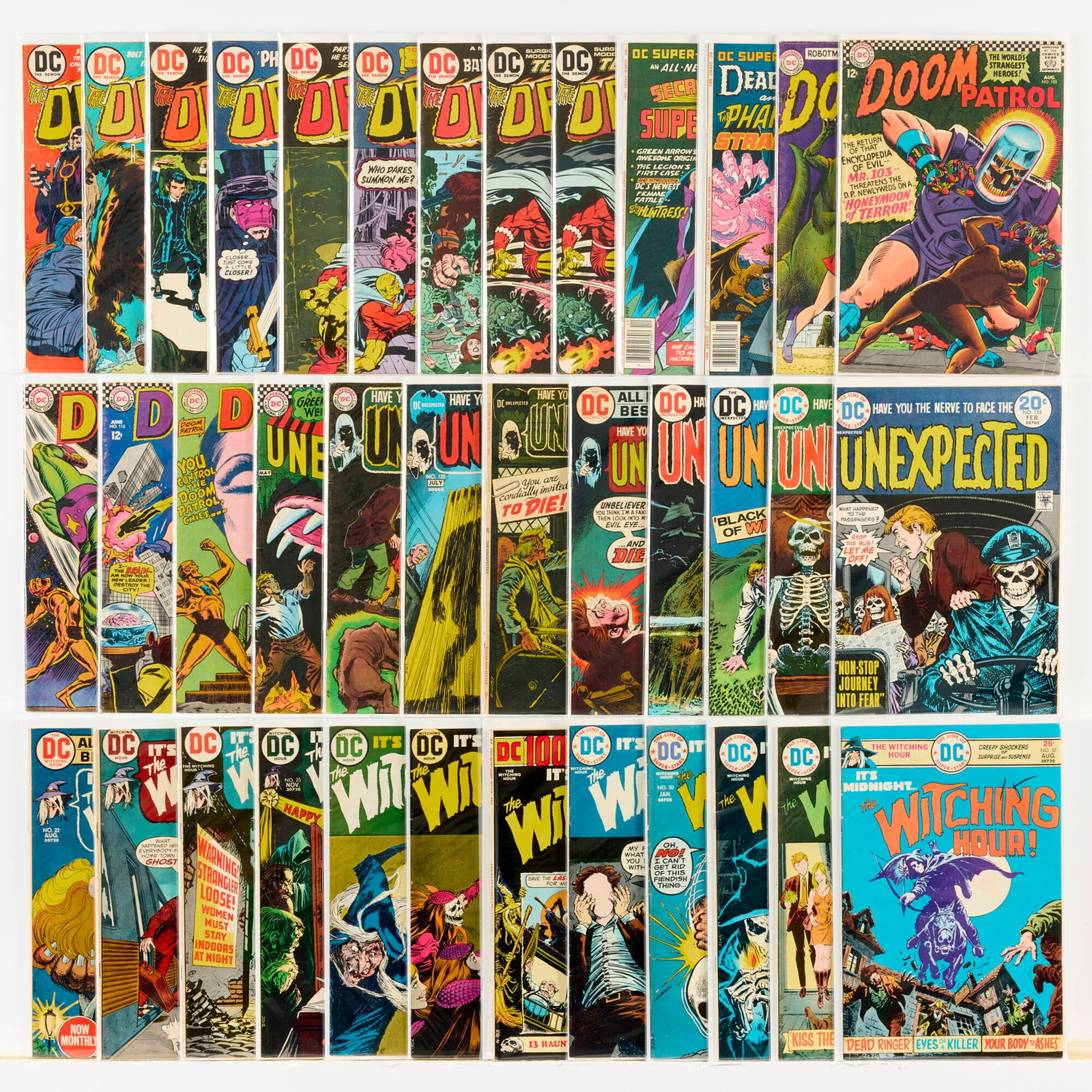 37 DC Comics Horror Related Group: 37 DC Comics Horror Related Group USA, 20th Century Group includes: DC Comics DC Superstars #17, #18; Demon #4, #6-#11, #12 (x2); Doom Patrol #100, #105, #111, #112, #118; Unexpected #100, #121,