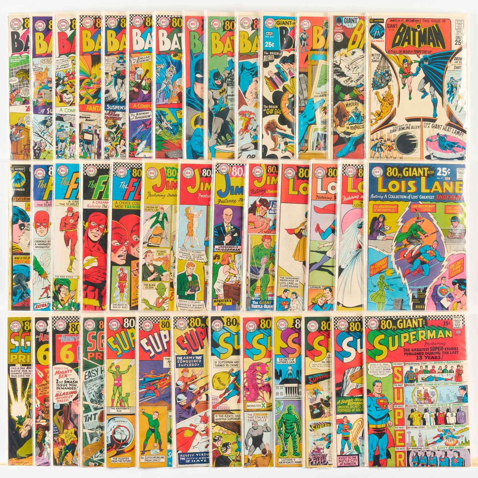 40 DC Comics 80 Page Giant Group: 40 DC Comics 80 Page Giant Group USA, 20th Centry Group includes: DC Comics 80 Page Giant [Batman] #5, #12, #176, #182, #185, #187, #193, #198, #203, #208, #213, #218 (Grades range 6.0-8.0), #223