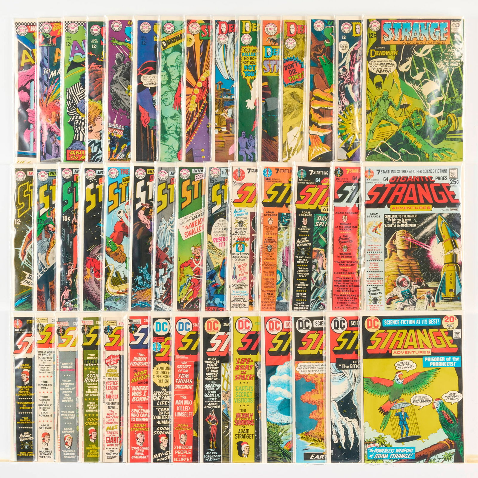 43 DC Comics Strange Adventures #199-#244 Group: 43 DC Comics Strange Adventures #199-#244 Group USA, 20th Century Group includes: DC Comics Strange Adventures #199-#204, #206, #207, #209-#244 (Grades range 6.0-8.0). This work will ship from