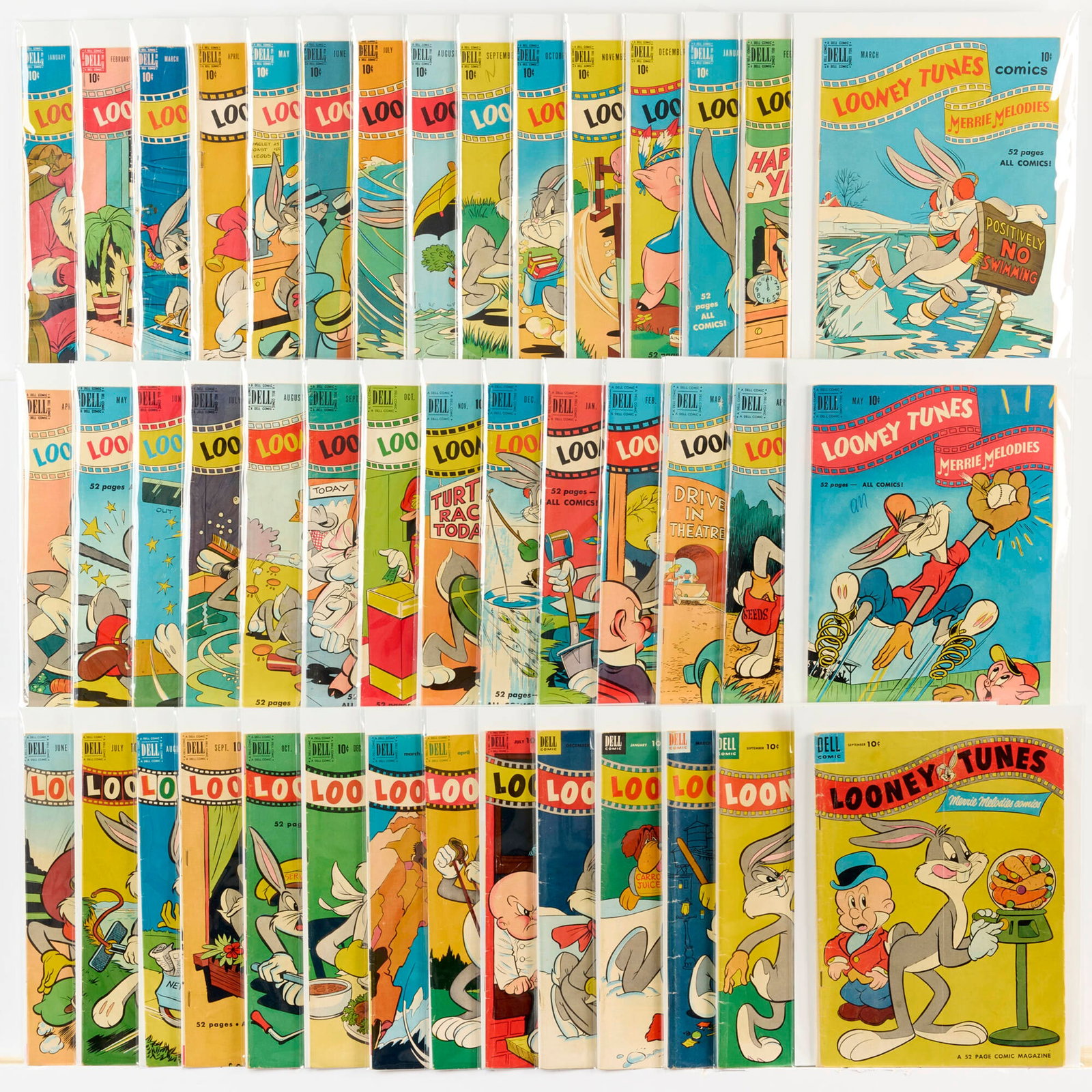 43 Dell Publishing Looney Tunes and Merrie Melodies Comics #87-#155 Group (1 of 1)