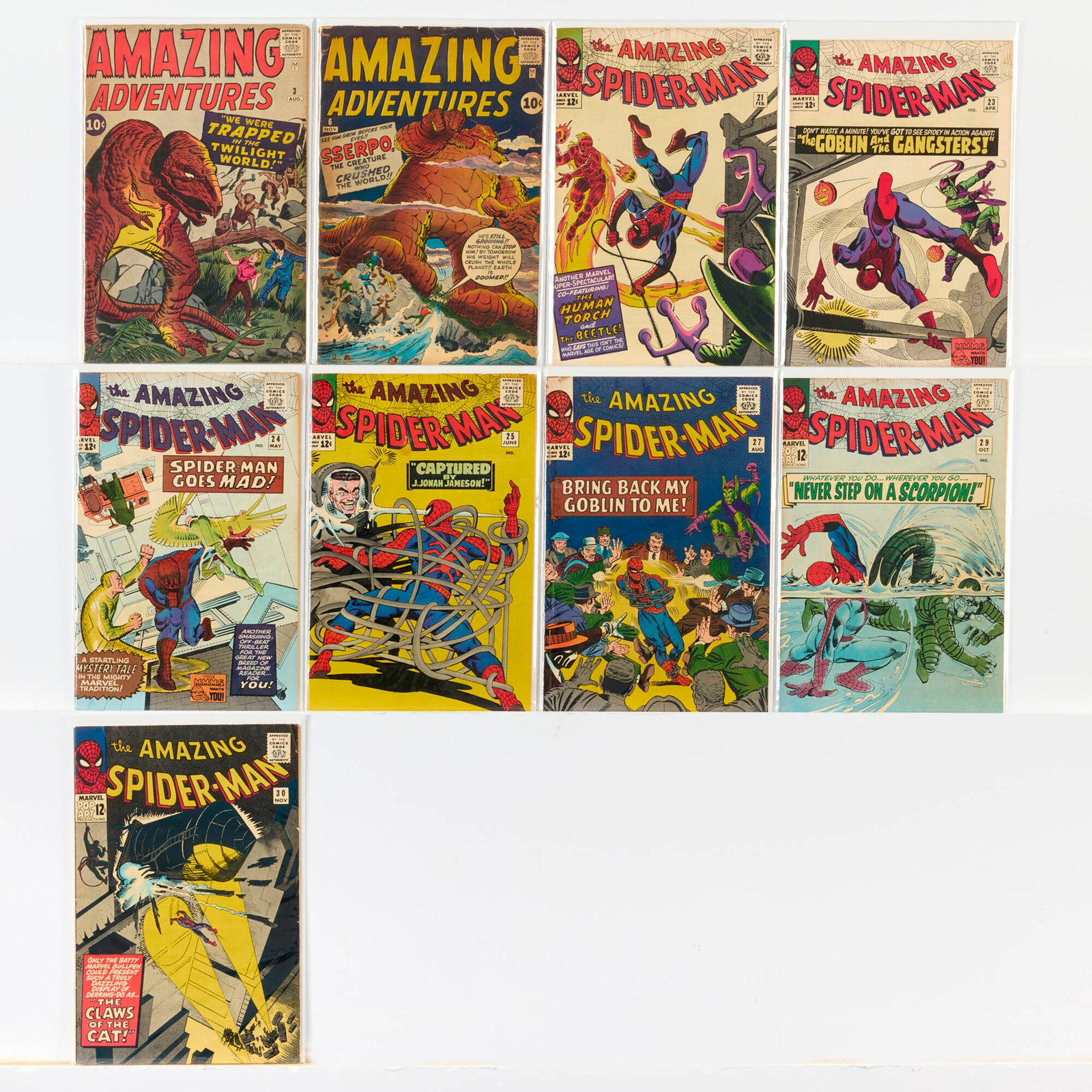 9 Marvel Comics Amazing Adventures and Amazing Spider-Man Group (1 of 1)
