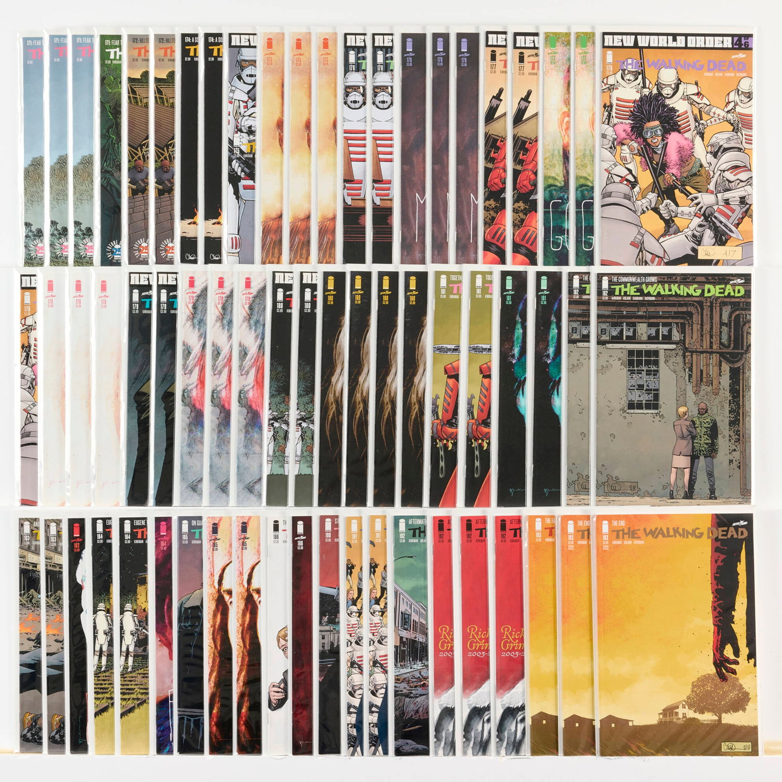 64 Image Comics Walking Dead #171-#193 Group: 64 Image Comics Walking Dead #171-#193 Group USA, 21st Century Group includes: Image Comics Walking Dead #171 (x4), #172 (x2), #174 (x2), #175 (x4), #176 (x5), #177 (x4), #178 (x5), #179 (x5), #180