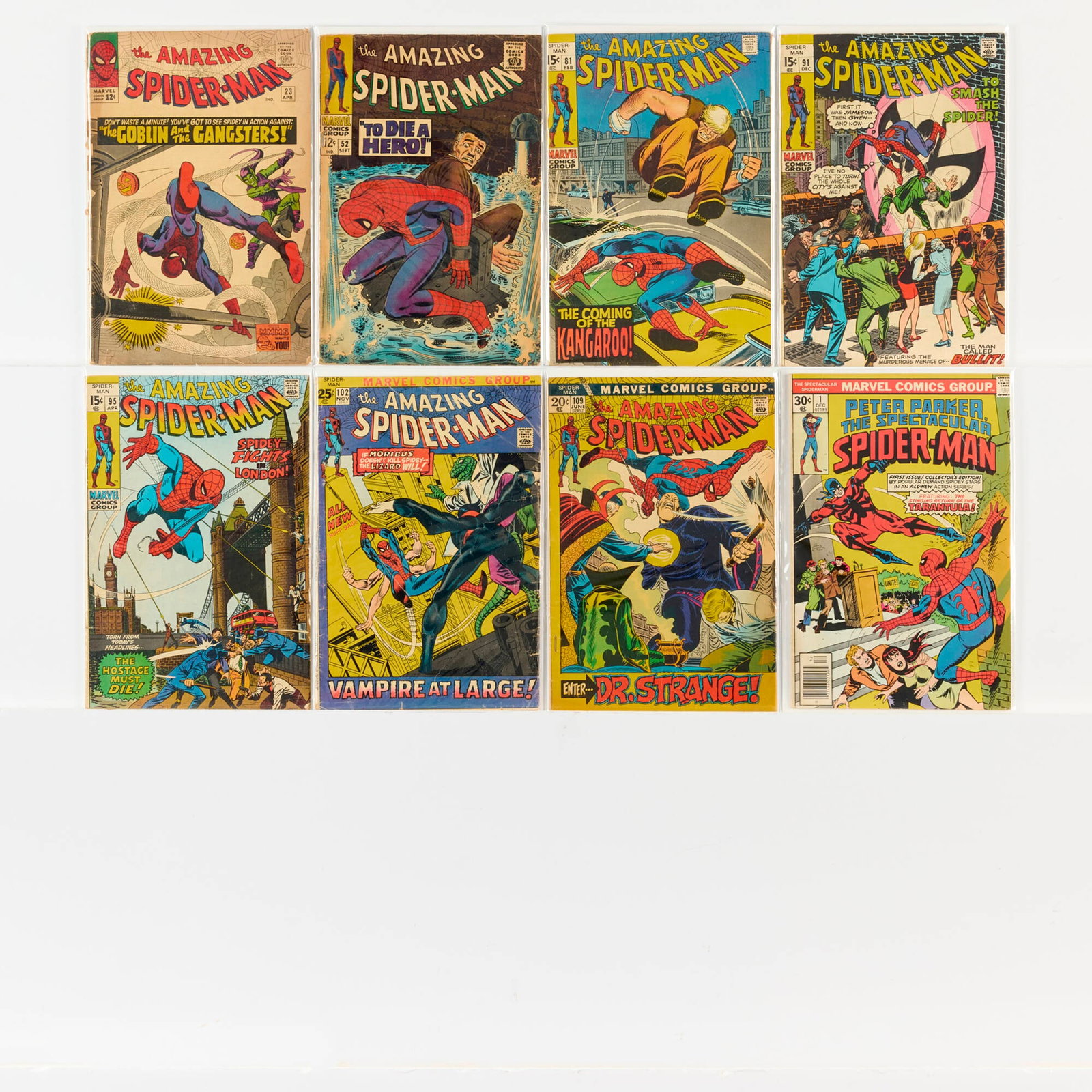 8 Marvel Comics Amazing Spider-Man #23-#109 Group (1 of 1)