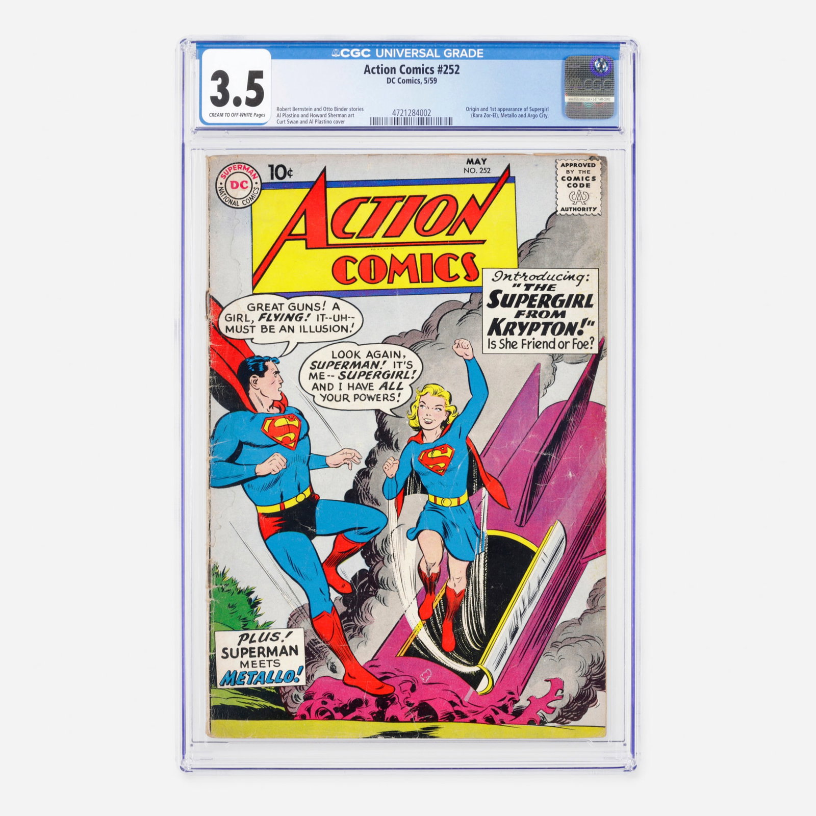 DC Comics Action Comics #252 CGC 3.5 (1 of 2)