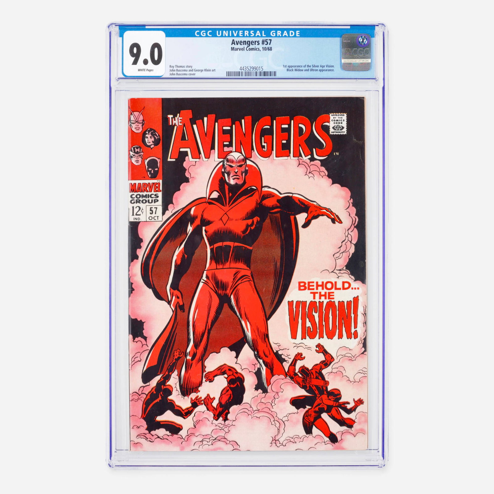 Marvel Comics Avengers #57 CGC 9.0 (1 of 2)