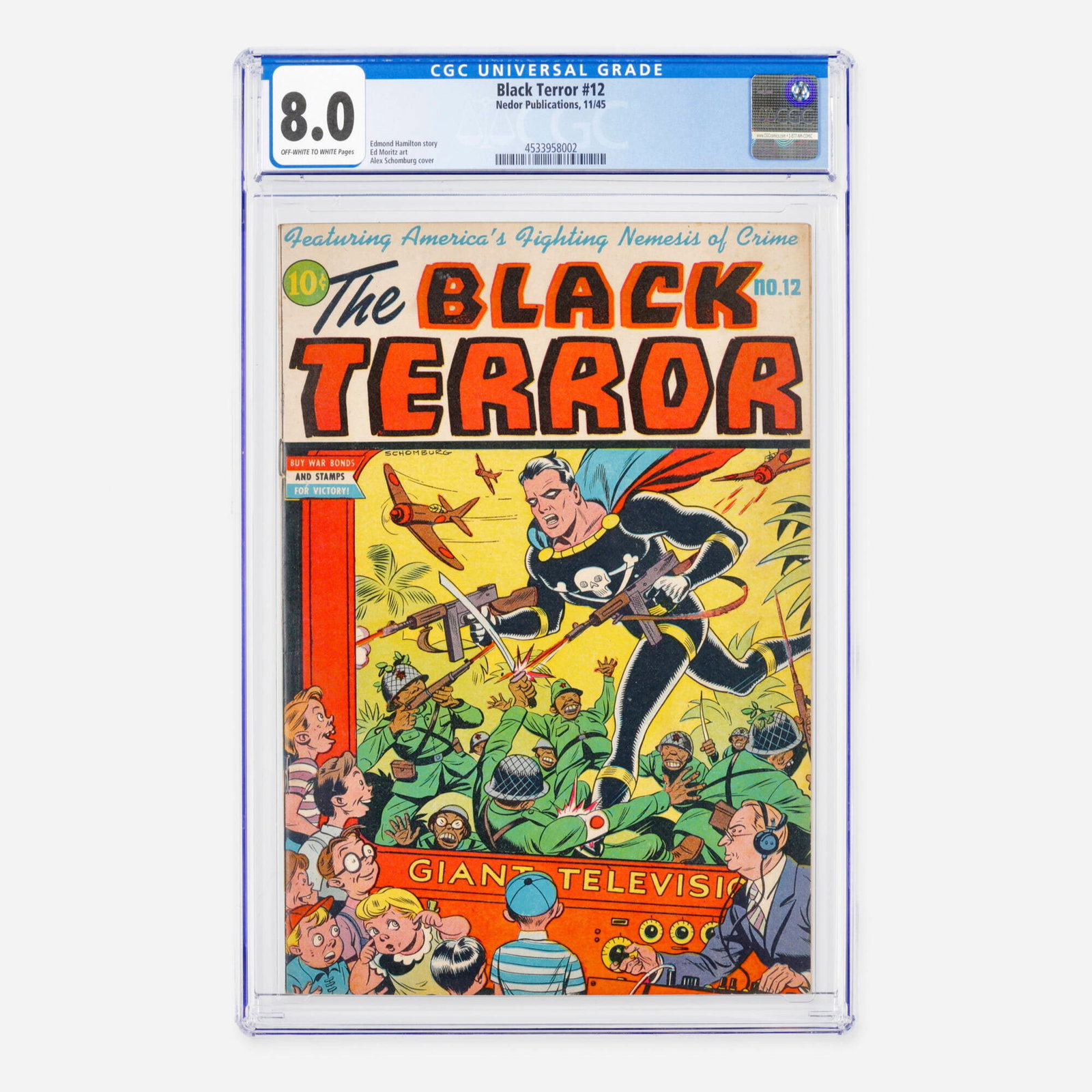 Nedor Publications Black Terror #12 CGC 8.0 (1 of 2)