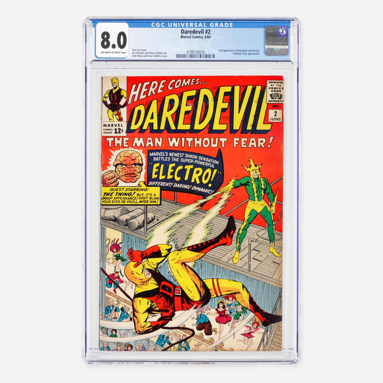Marvel Comics Daredevil #2 CGC 8.0 (1 of 2)