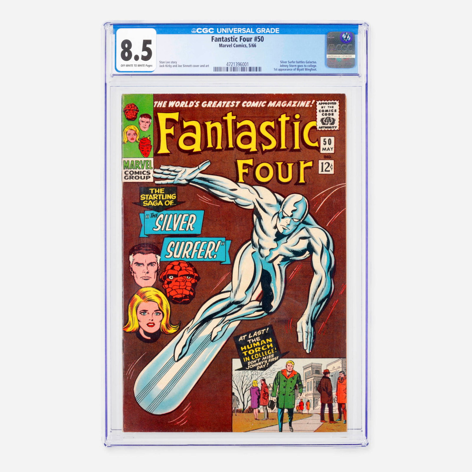 Marvel Comics Fantastic Four #50 CGC 8.5 (1 of 2)