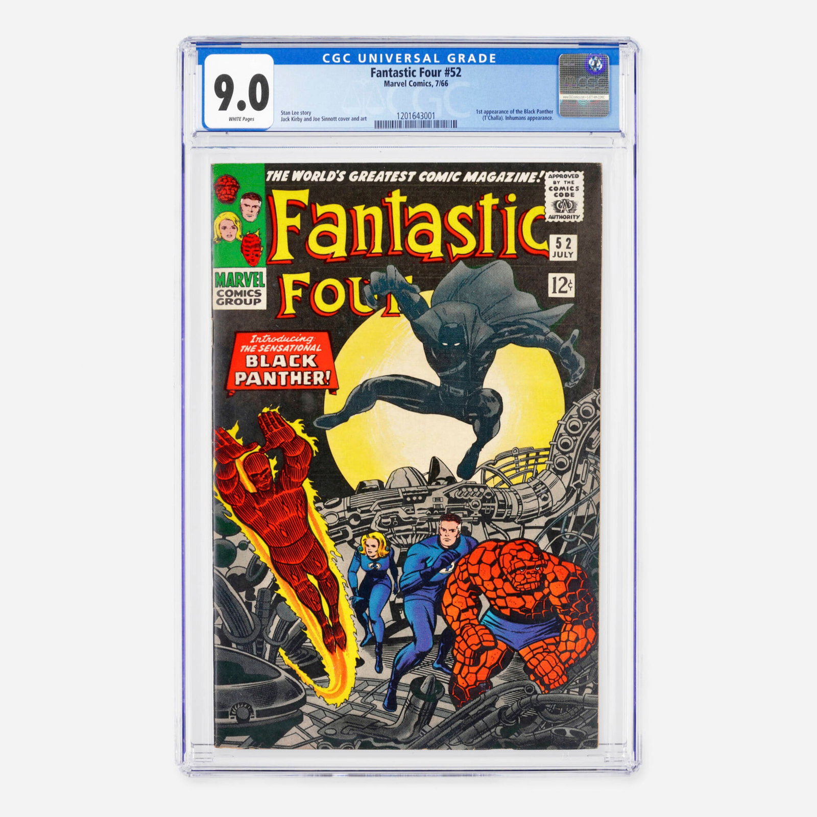 Marvel Comics Fantastic Four #52 CGC 9.0 (1 of 2)