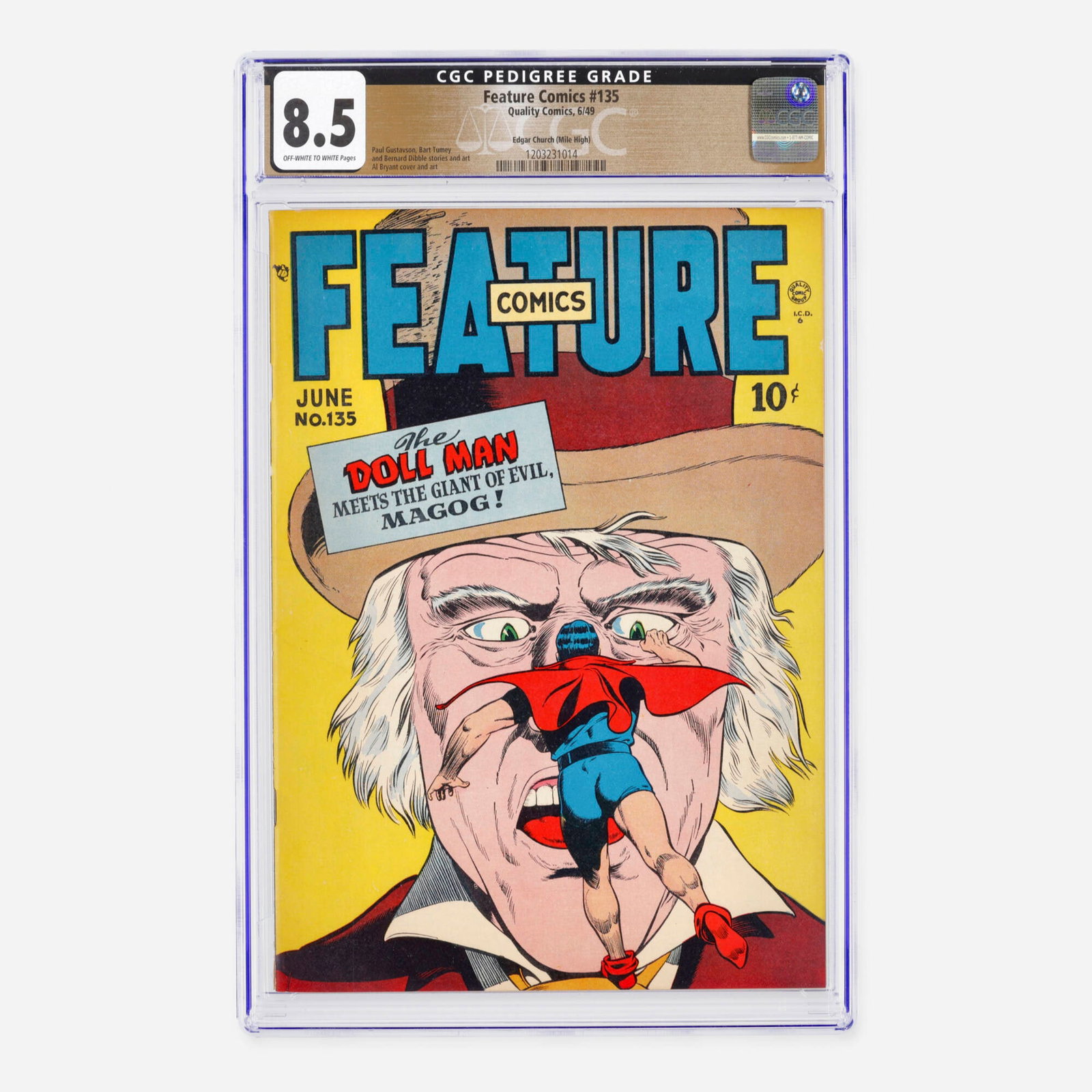 Quality Comics Feature Comics #135 CGC 8.5 Edgar Church (Mile High) (1 of 2)