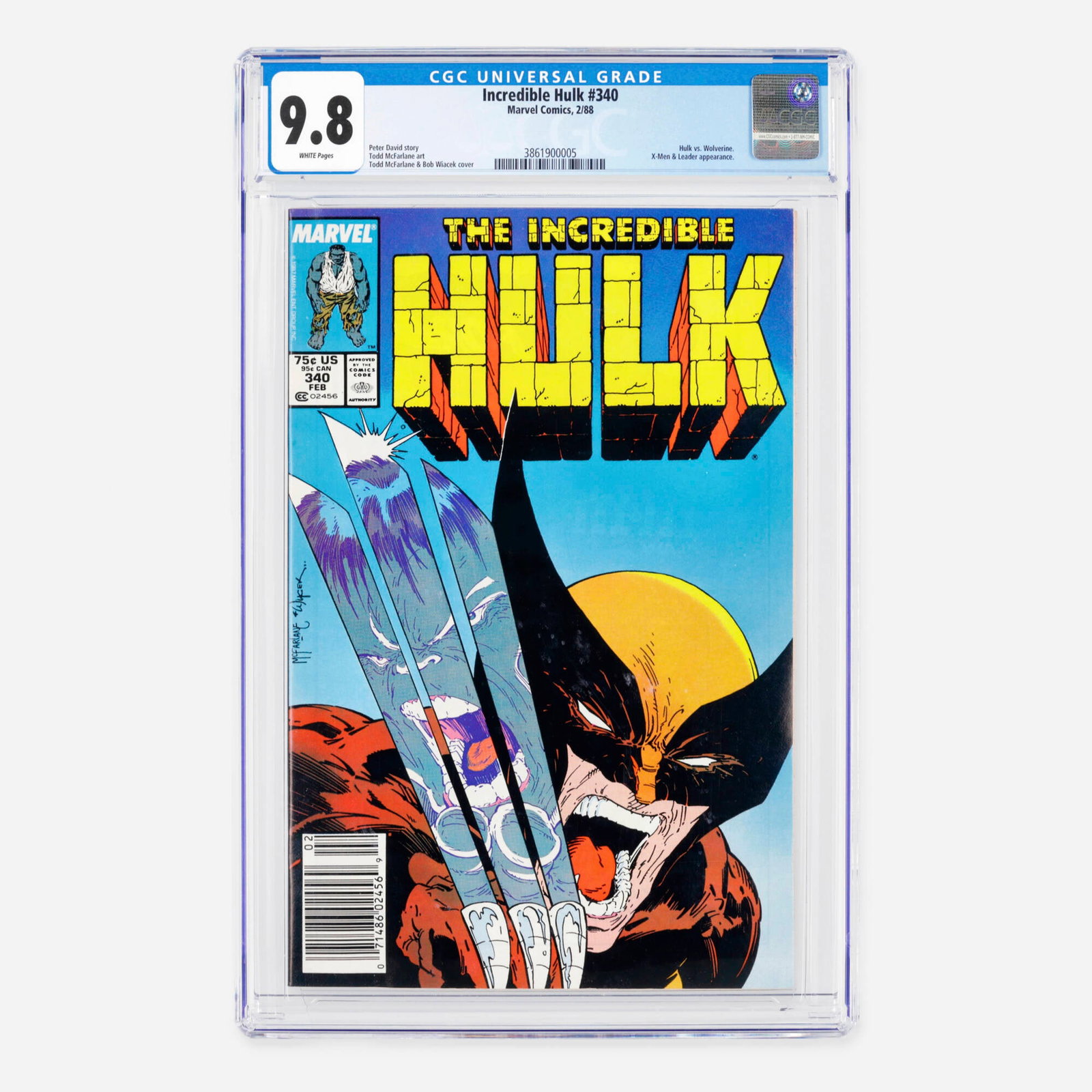 Marvel Comics Incredible Hulk #340 CGC 9.8 (1 of 2)