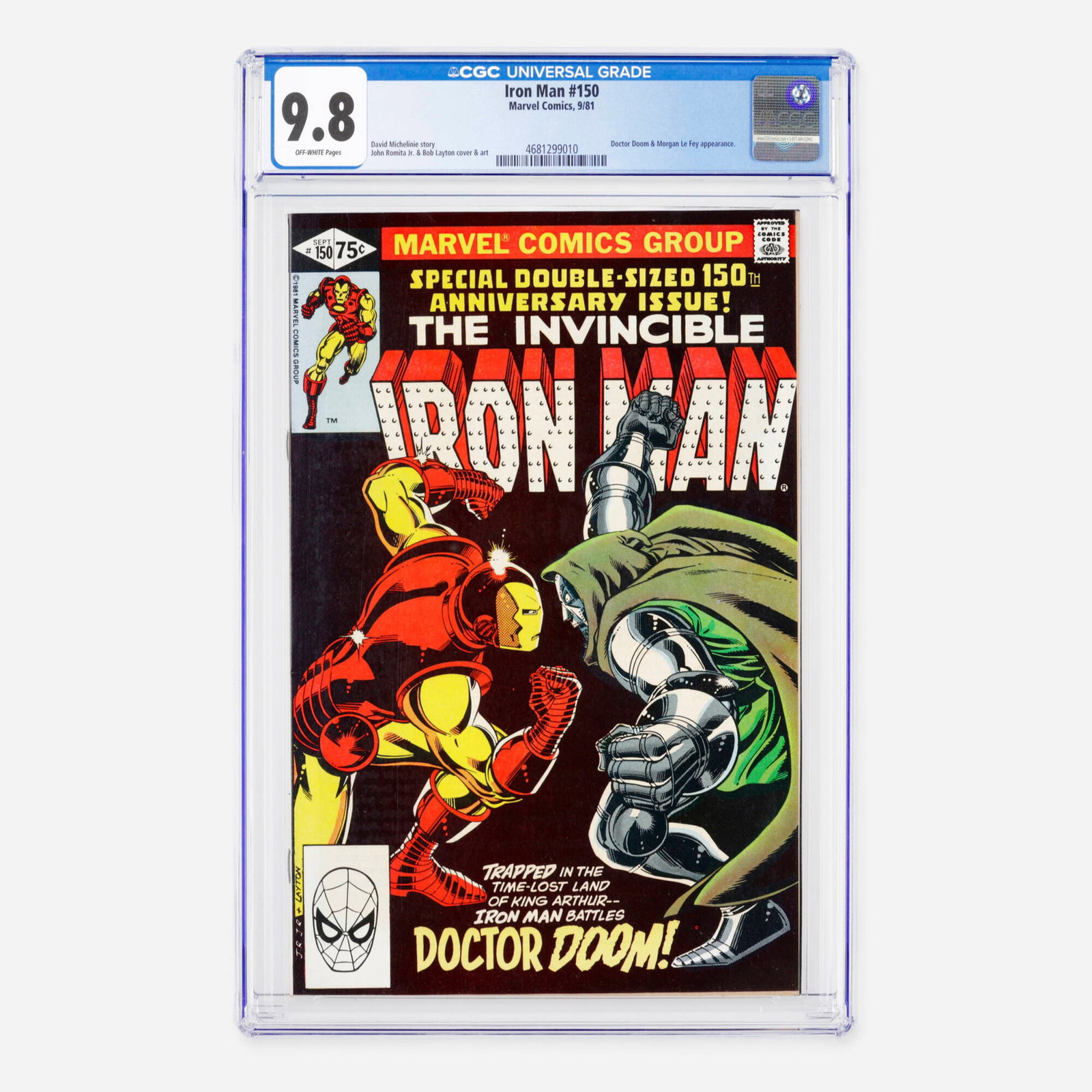 Marvel Comics Iron Man #150 CGC 9.8 (1 of 2)