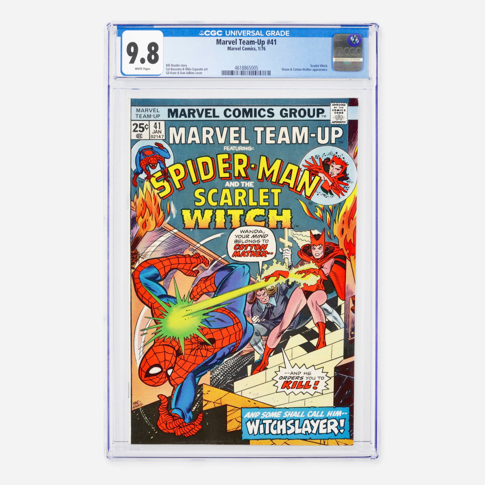 Marvel Comics Marvel Team-Up #41 CGC 9.8 (1 of 2)