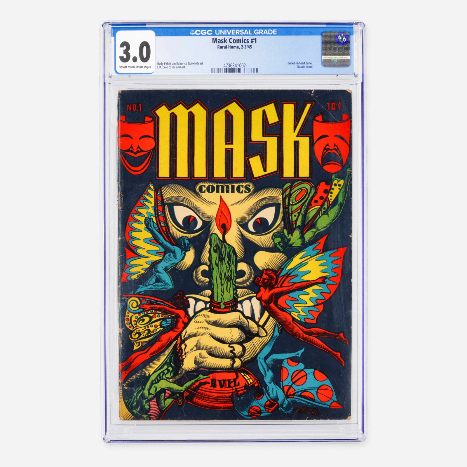 Rural Home Mask Comics #1 CGC 3.0 (1 of 2)