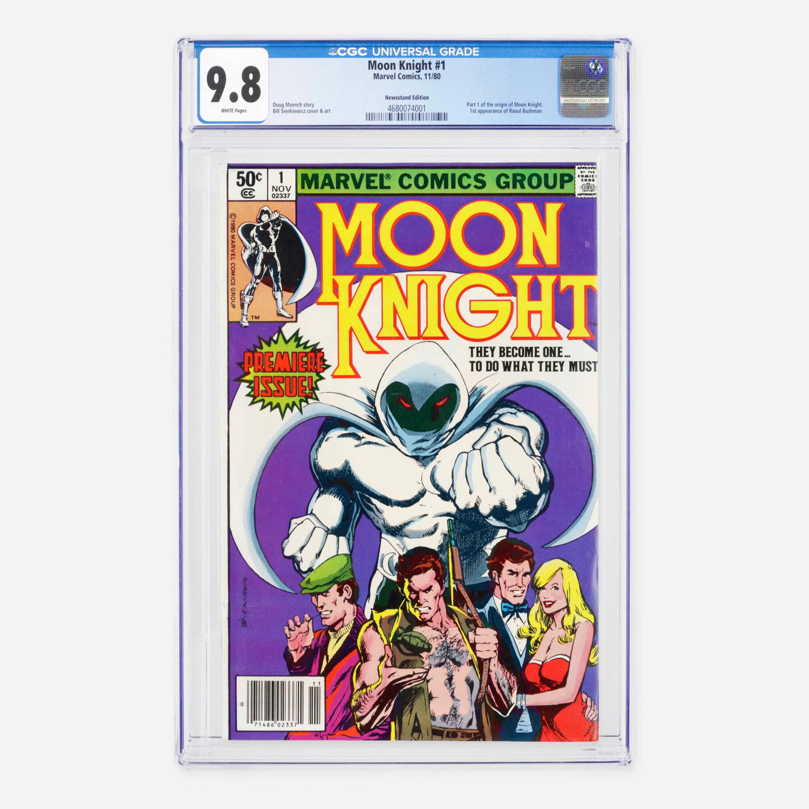 Marvel Comics Moon Knight #1 CGC 9.8 Newsstand (1 of 2)