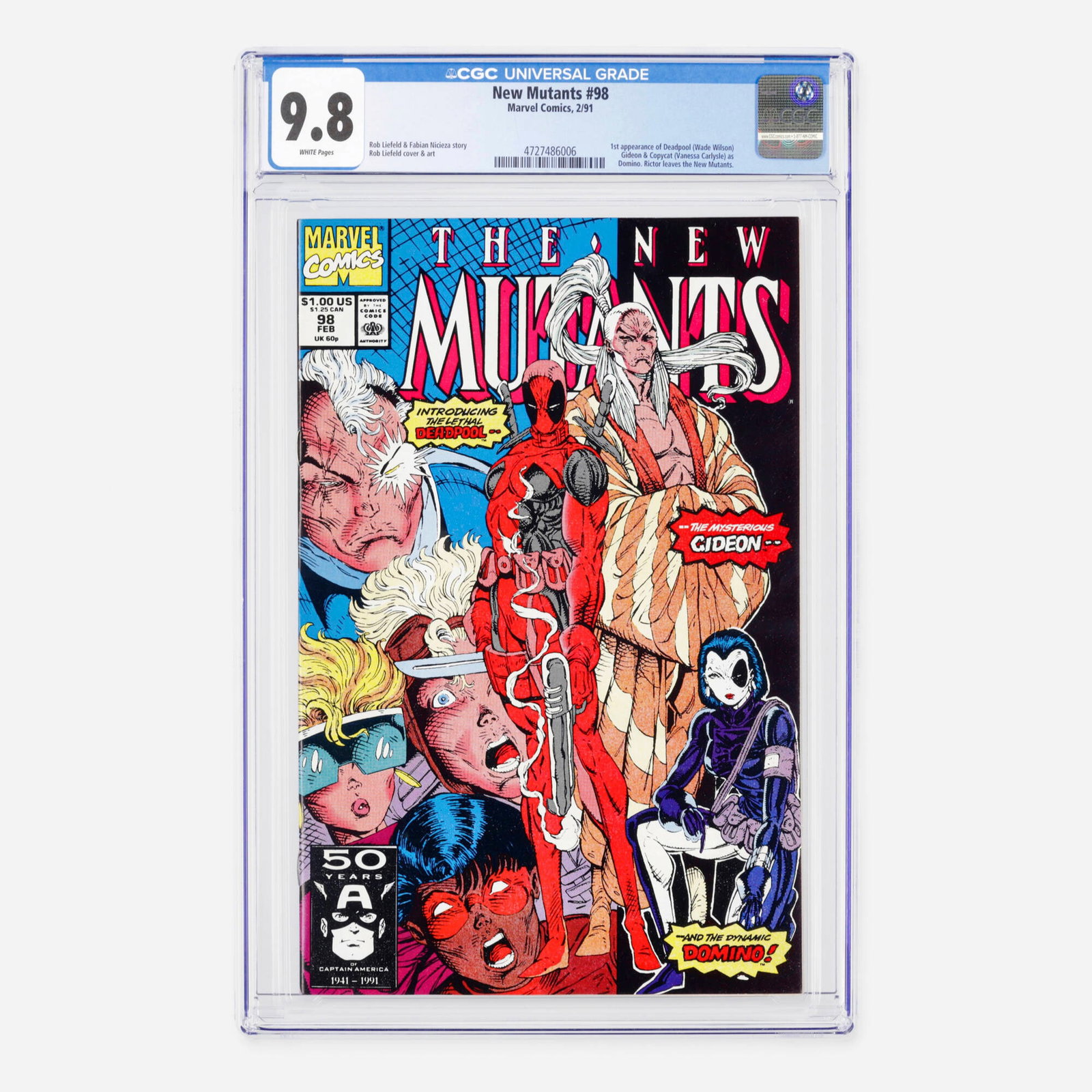 Marvel Comics New Mutants #98 CGC 9.8 (1 of 2)