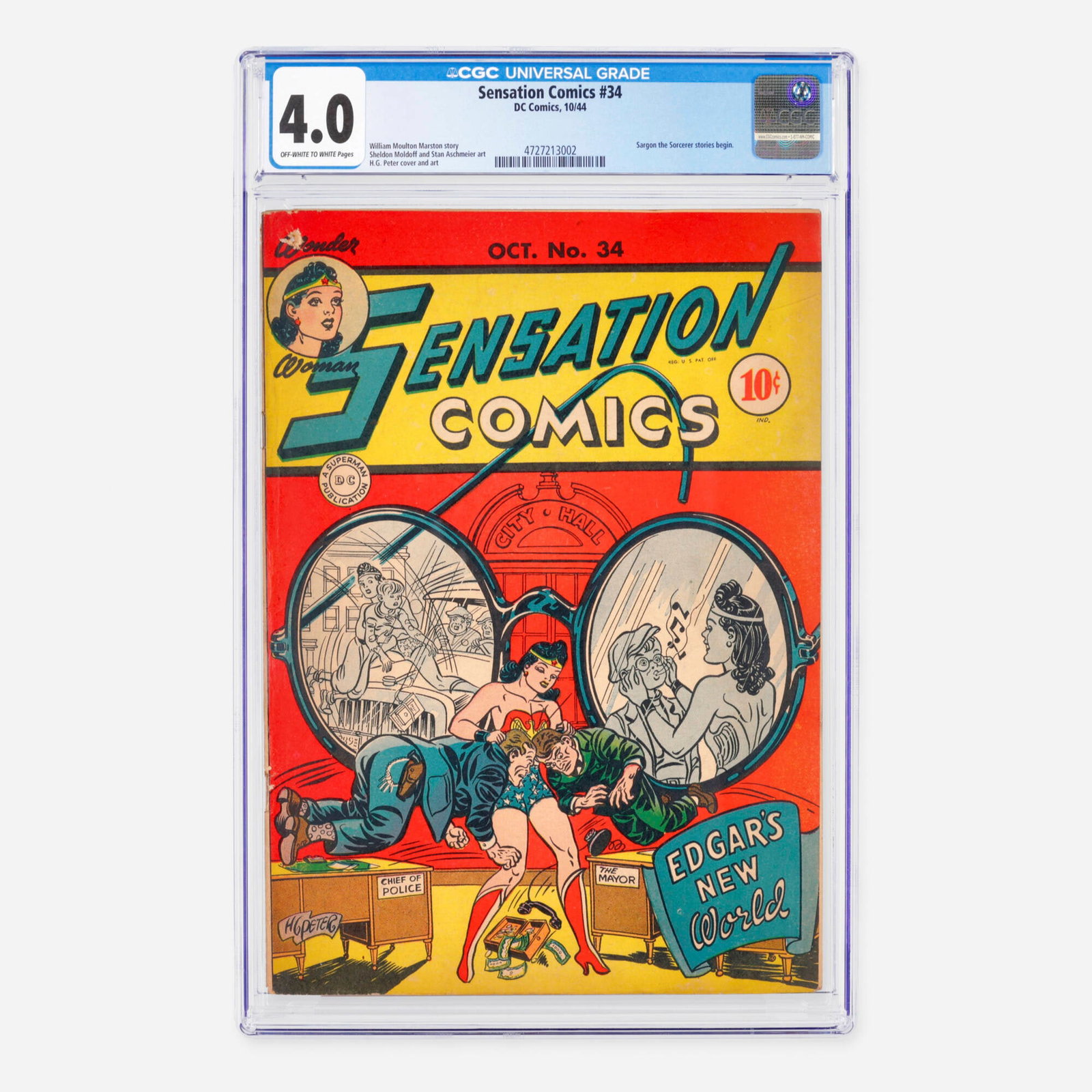 DC Comics Sensation Comics #34 CGC 4.0 (1 of 2)