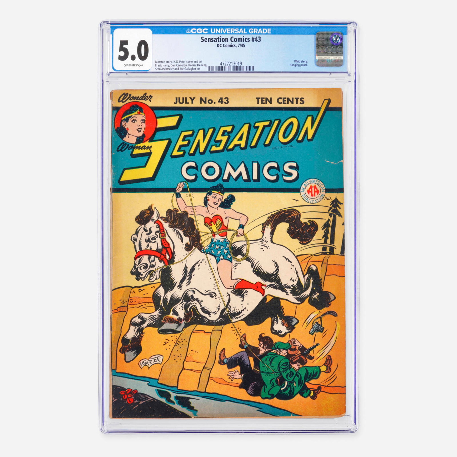 DC Comics Sensation Comics #43 CGC 5.0 (1 of 2)